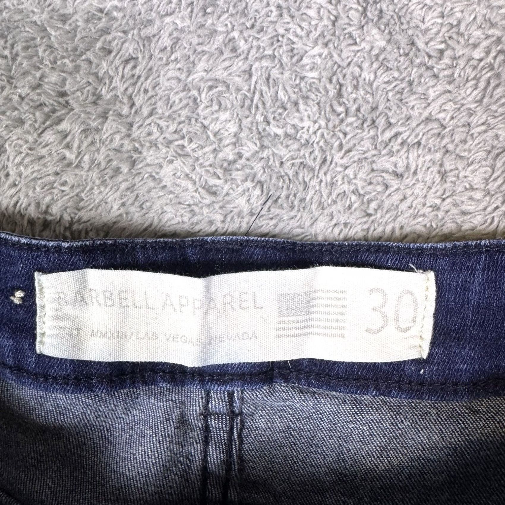Vintage Barbell Apparel Jeans Mens 30x34 Blue Athletic Fit Stretch Denim Dark USA Made Shirt? Size US 30 / EU 46 - 5 Thumbnail
