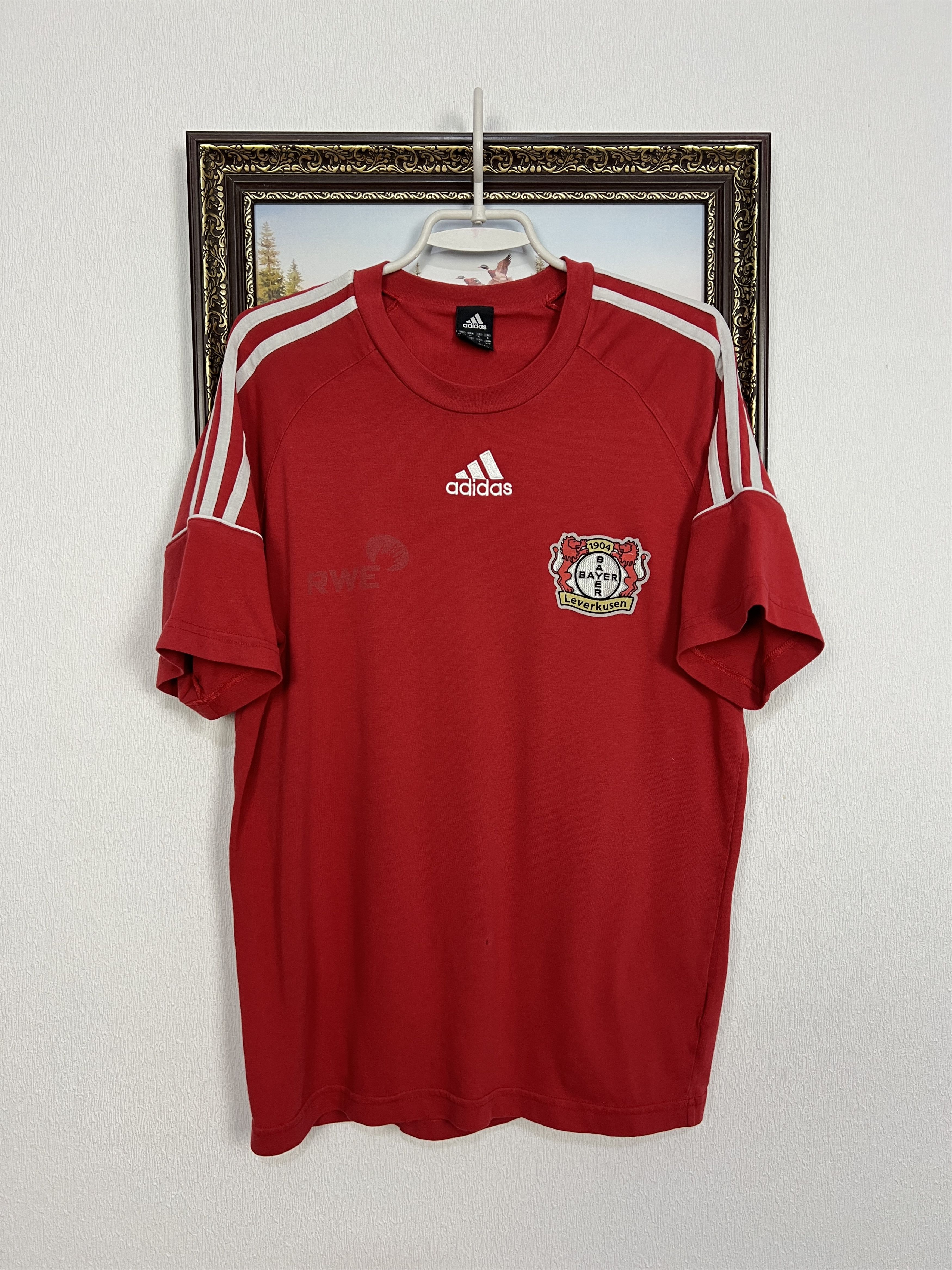 Adidas Bayer Leverkusen Football Train Shirt Soccer Jersey Trikot Size US M / EU 48-50 / 2 - 1 Thumbnail