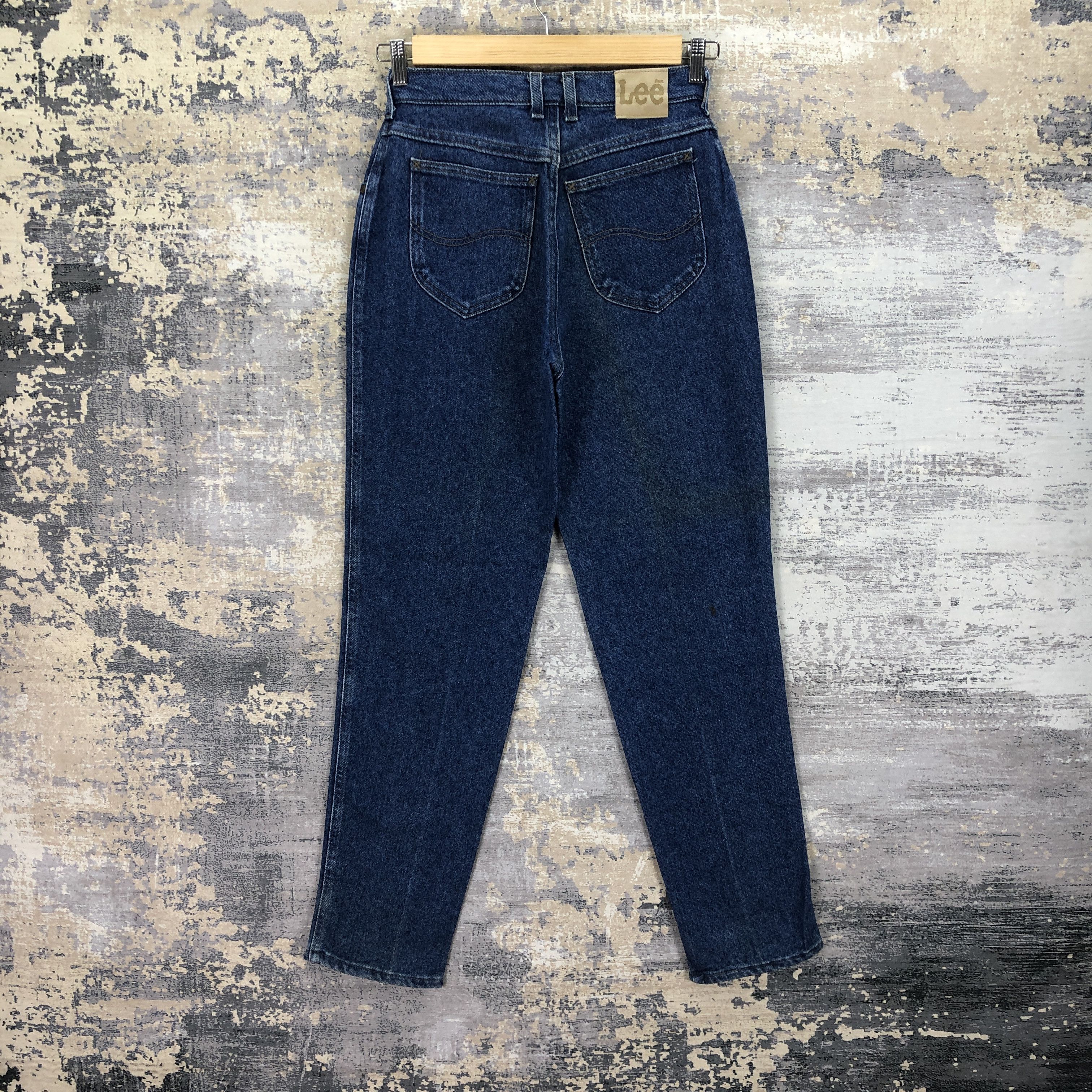 Levi's Vintage 80s Lee Cowboys Tapered Jeans Faded Indigo Denim Size 26" / US 2 / IT 38 - 2 Thumbnail