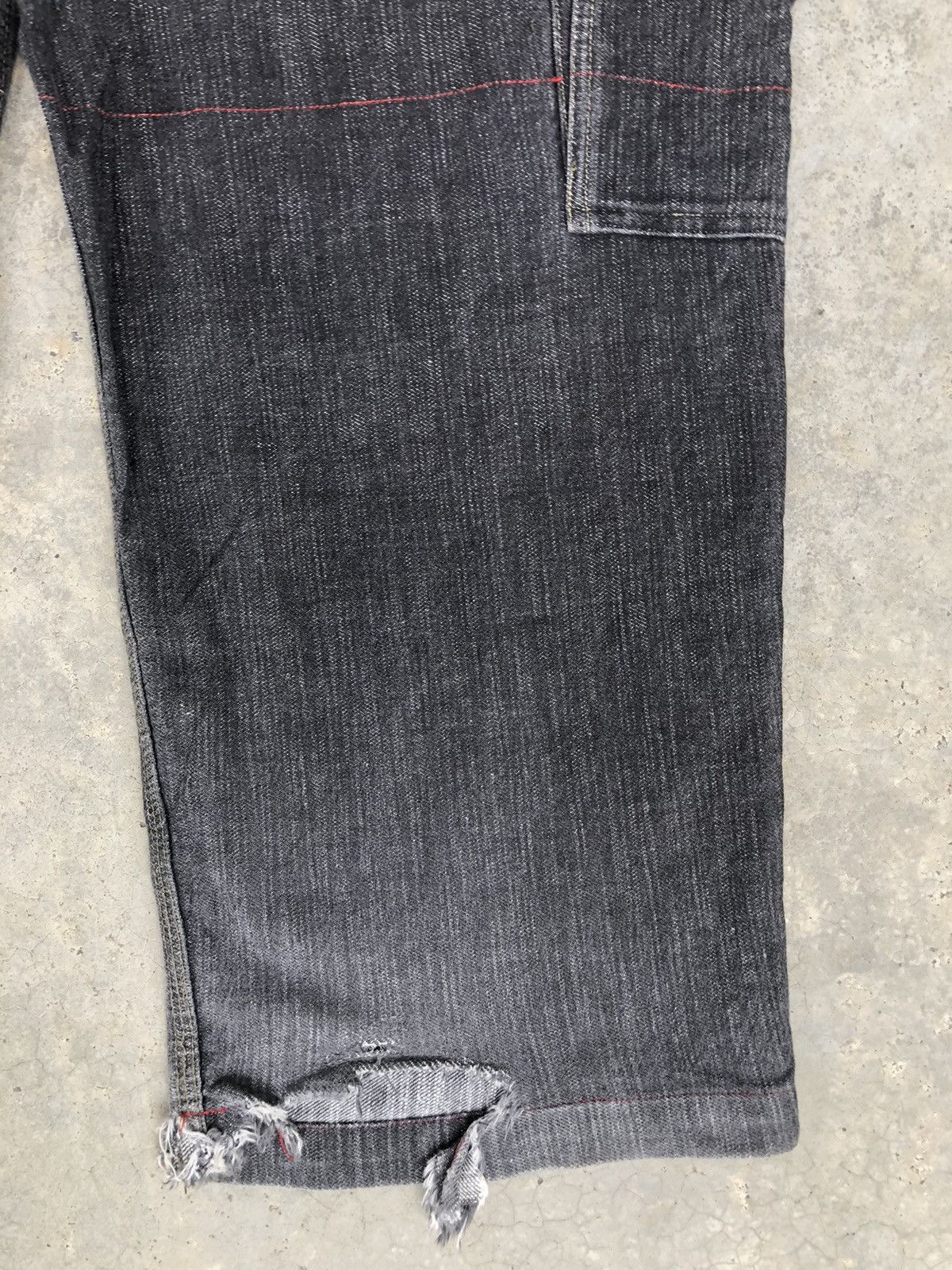Vintage Japanese Soul Baggy Jeans Embroidered Jeans Hip Hop Cargo Size US 34 / EU 50 - 12 Thumbnail