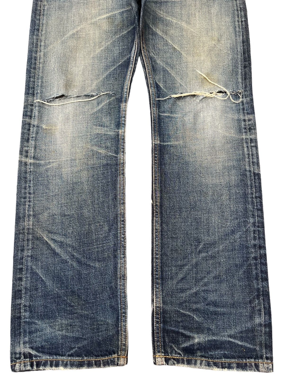 Japanese Brand × Le Grande Bleu (L.G.B.) Vintage Japanese Brand Mud Faded Washed Distressed Jeans Size US 35 - 5 Thumbnail
