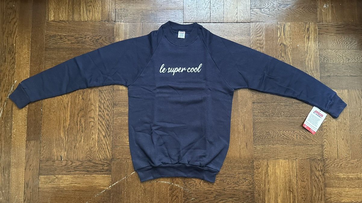 Russell Athletic Vintage Jerzees Raglan Sweatshirt with Le Super Cool Print Size M / US 6-8 / IT 42-44 - 3 Thumbnail