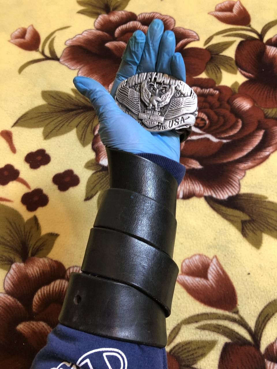 Harley Davidson Harley Davidson vintage leather bike belt Size ONE SIZE - 1 Thumbnail