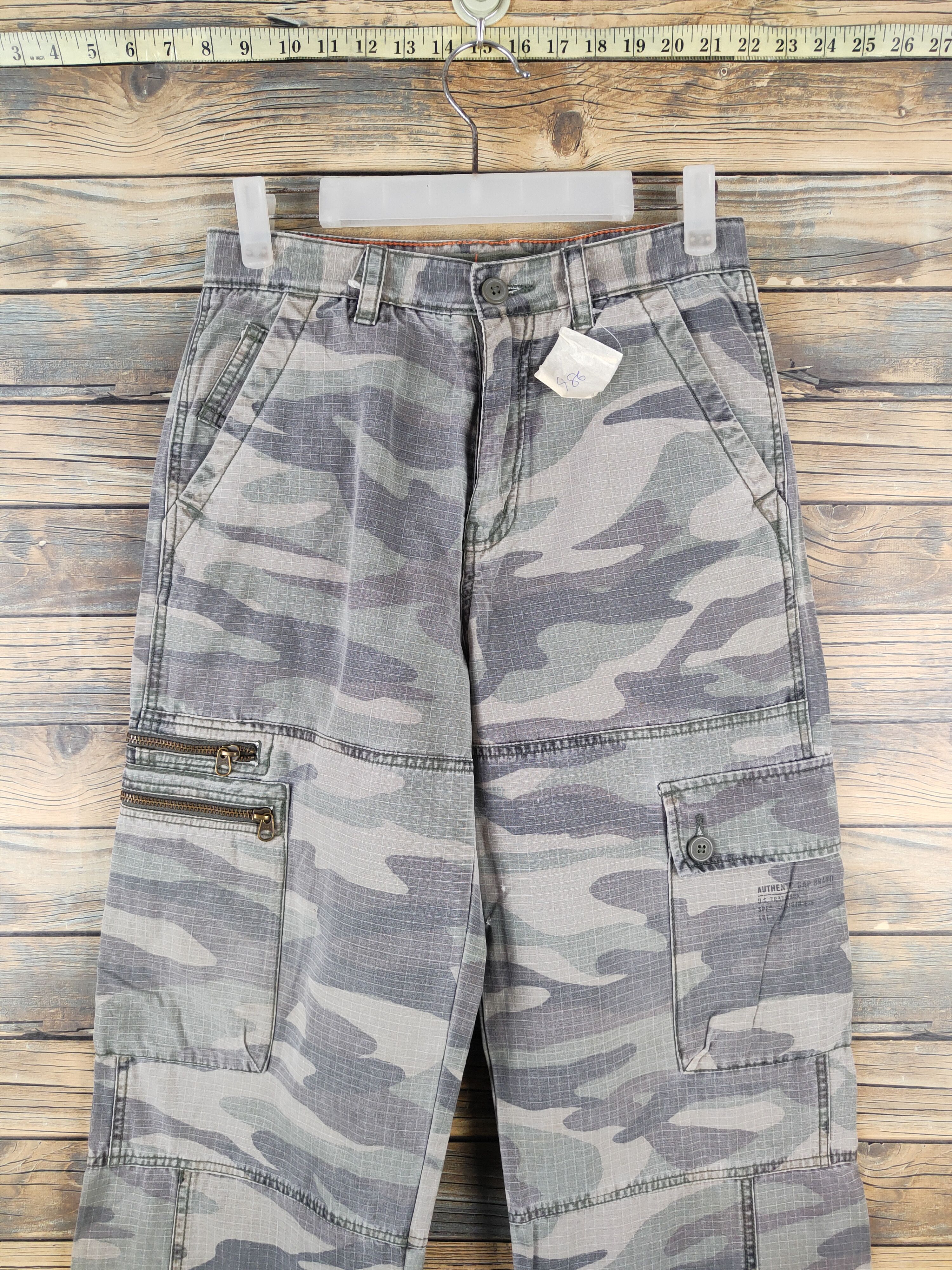 Gap DL Gap Kid Camouflage Multipocket Tactical Cargo Pants #486 Size 26" / US 2 / IT 38 - 2 Thumbnail
