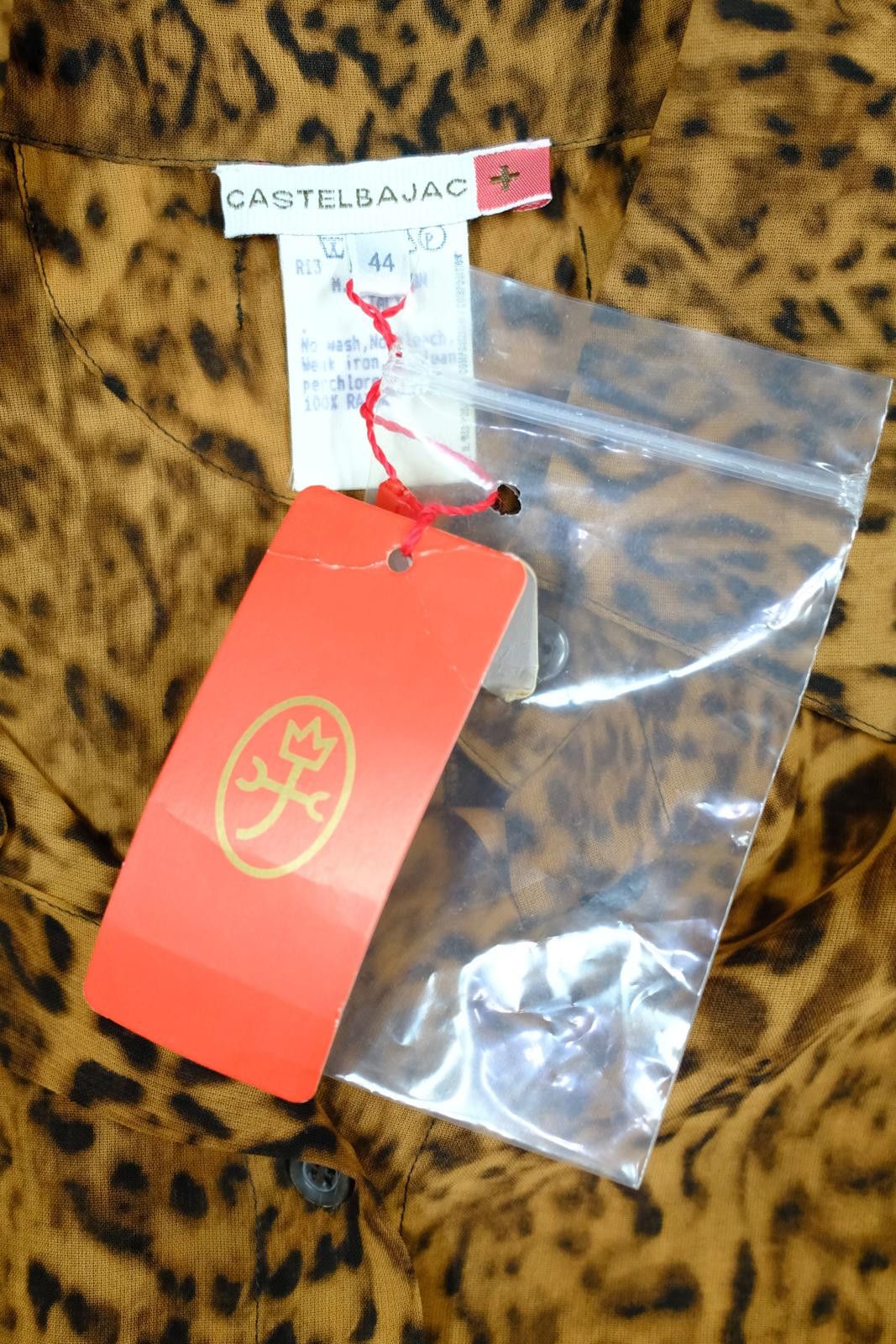Jean Charles De Castelbajac 90's Castelbajac Leopard Print Long Sleeve Button-Up Size M / US 6-8 / IT 42-44 - 6 Thumbnail