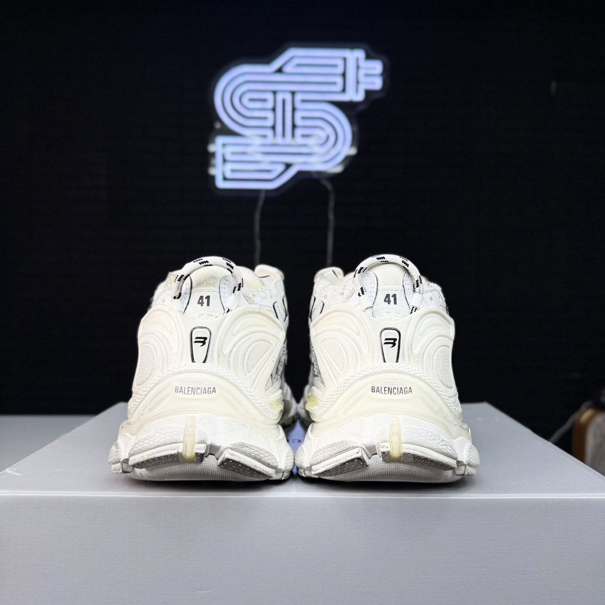 Balenciaga Balenciaga Runner White/White Size US 8.5 / EU 41-42 - 5 Thumbnail