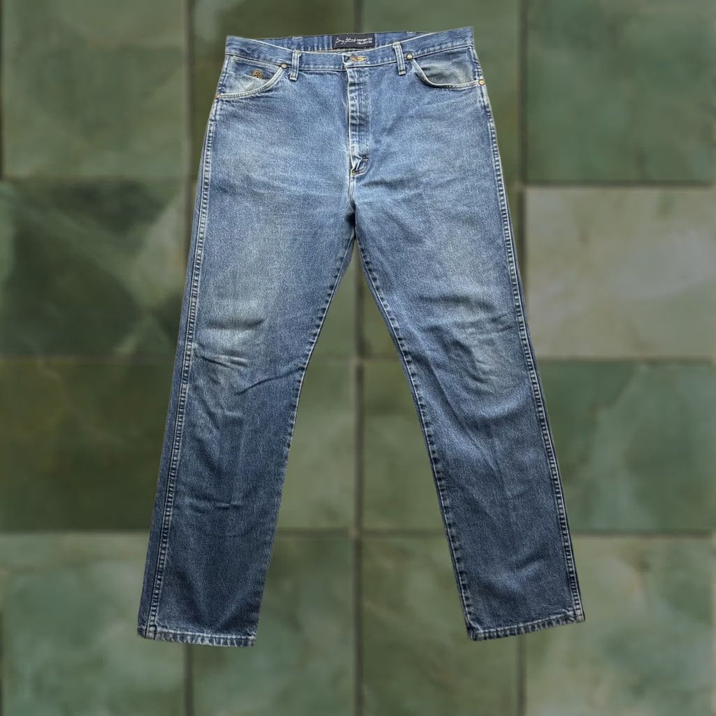 Wrangler Wrangler Jeans Mens 38x34 George Straight Cowboy Cut Natural Wear Faded 13MGSHD Size US 38 / EU 54 - 1 Thumbnail