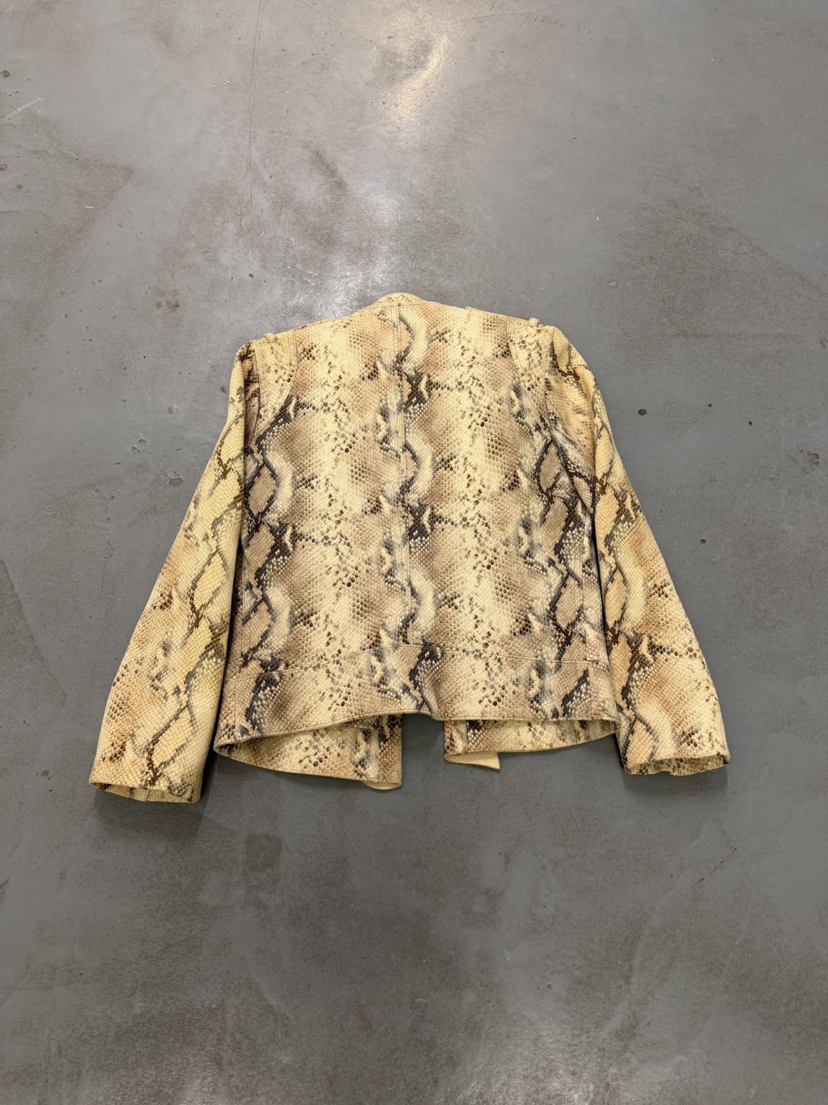 plein sud Plein Sud Python Leather Napoleon Military Style Jacket Size M / US 6-8 / IT 42-44 - 13 Thumbnail