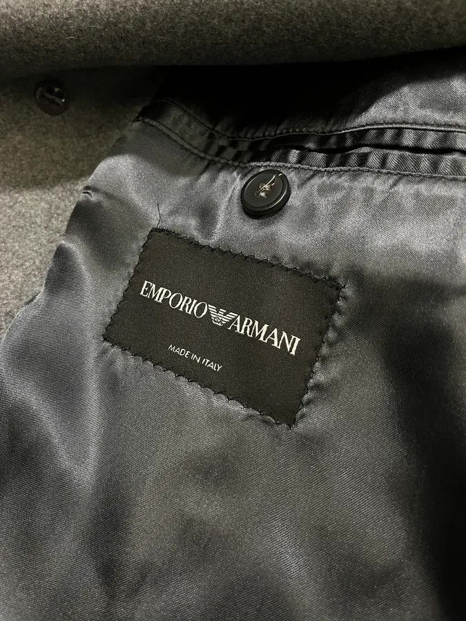 Emporio Armani AW2017 Emporio Armani Faux Fur Collar Grey Wool Coat Size US M / EU 48-50 / 2 - 9 Thumbnail