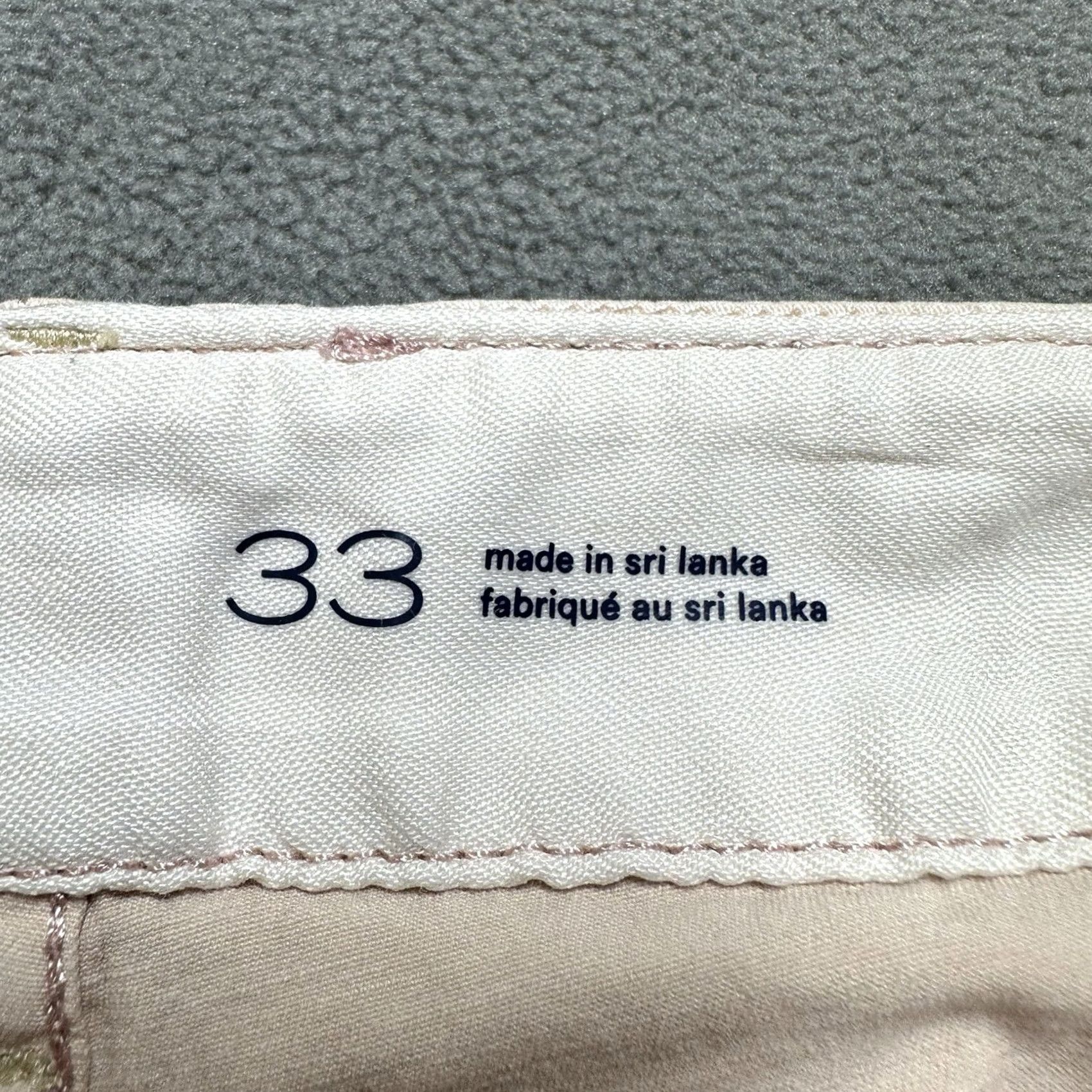 Vintage Pilcro Pants Womens 33 Light Pink Utility Pocket Cuffed Cropped Size 24" / US 00 / IT 34 - 6 Thumbnail