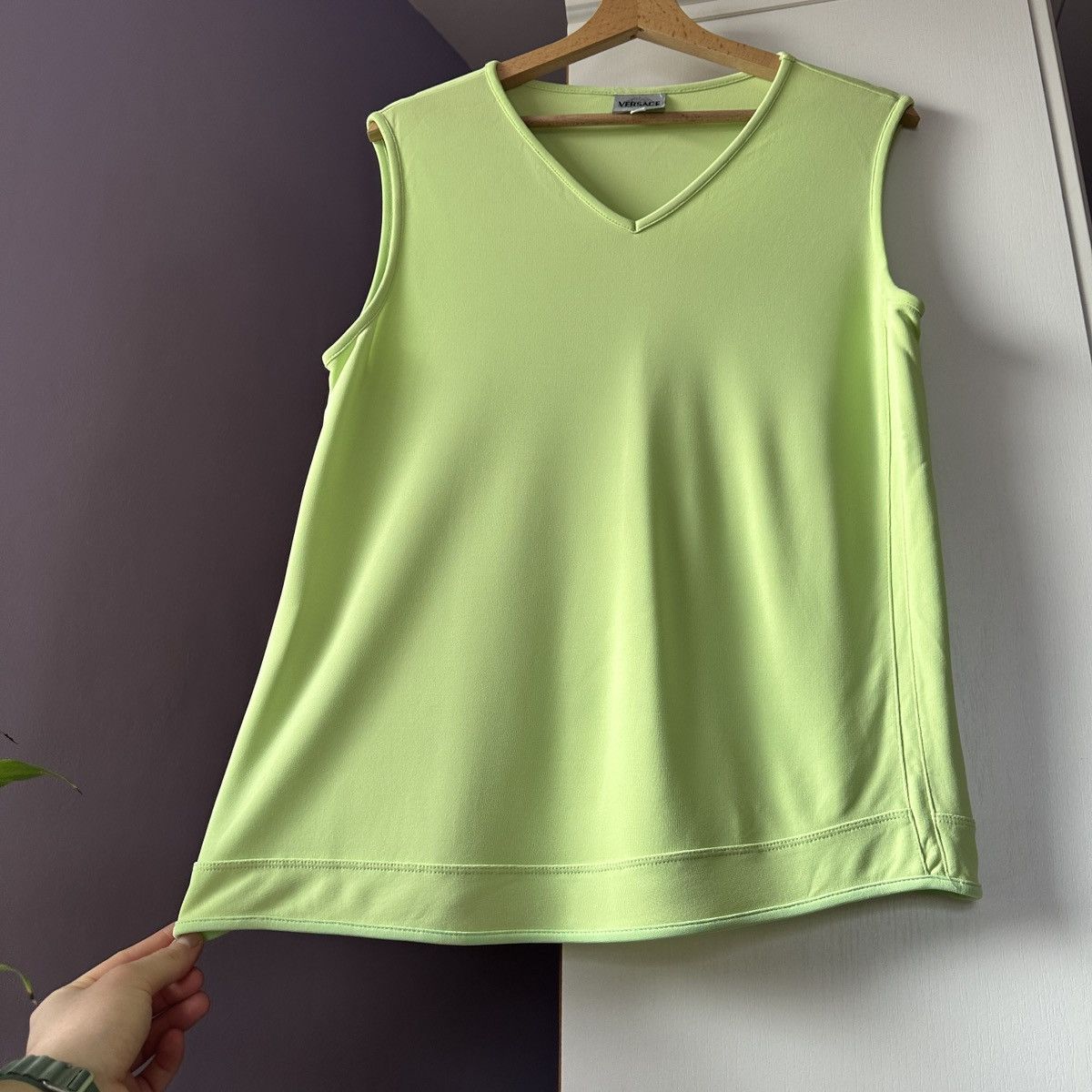 Versace Jeans Couture Vintage 90s Versace Jeans Couture Tank Top Blouse T-Shirt L Size L / US 10 / IT 46 - 11 Thumbnail