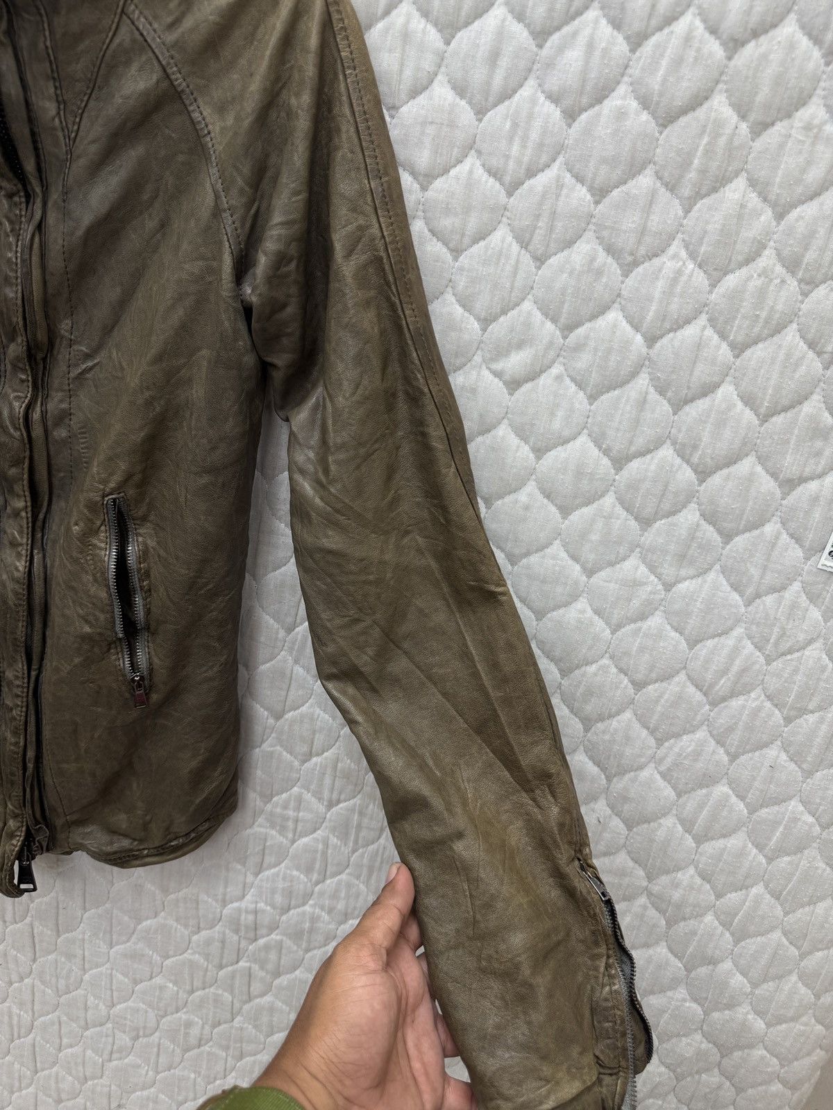 Giorgio Brato 💥🔥💥STEALS GIORGIO BRATO ORGANIC EDITION LEATHER GHOST JACKET Size S / US 4 / IT 40 - 18 Thumbnail