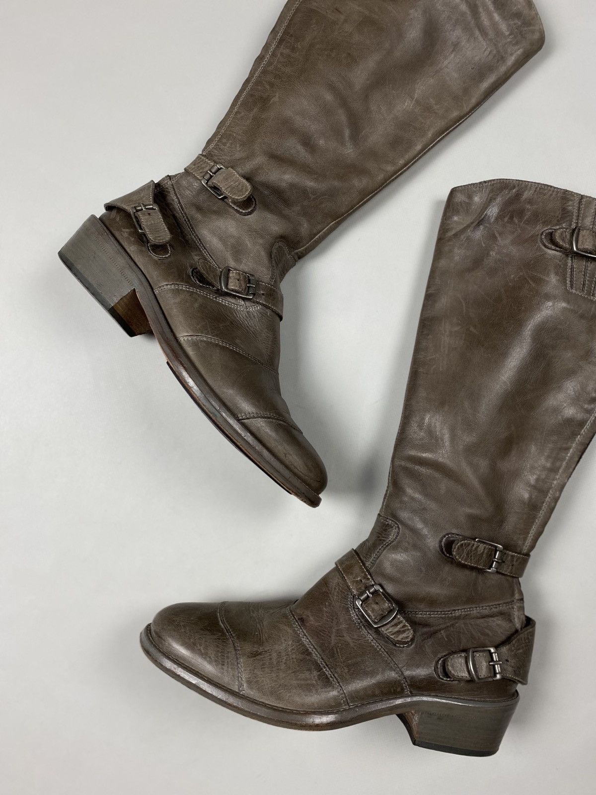 Belstaff Belstaff Trialmaster leather over the knee biker boots shoes Size US 8 / IT 38 - 3 Thumbnail