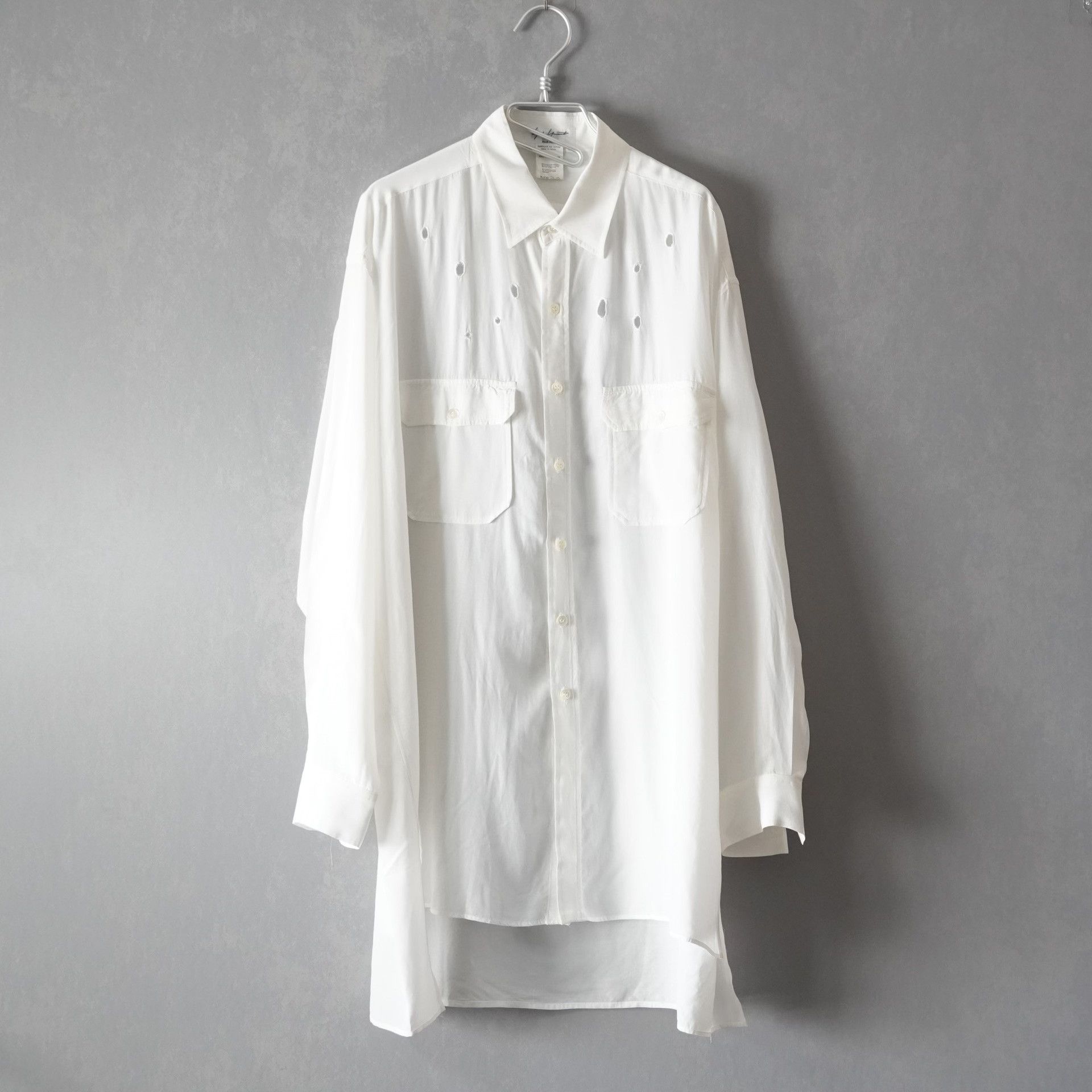 Yohji Yamamoto Yohji Yamamoto 1992SS Bullet Hole Shirt Size US M / EU 48-50 / 2 - 1 Thumbnail