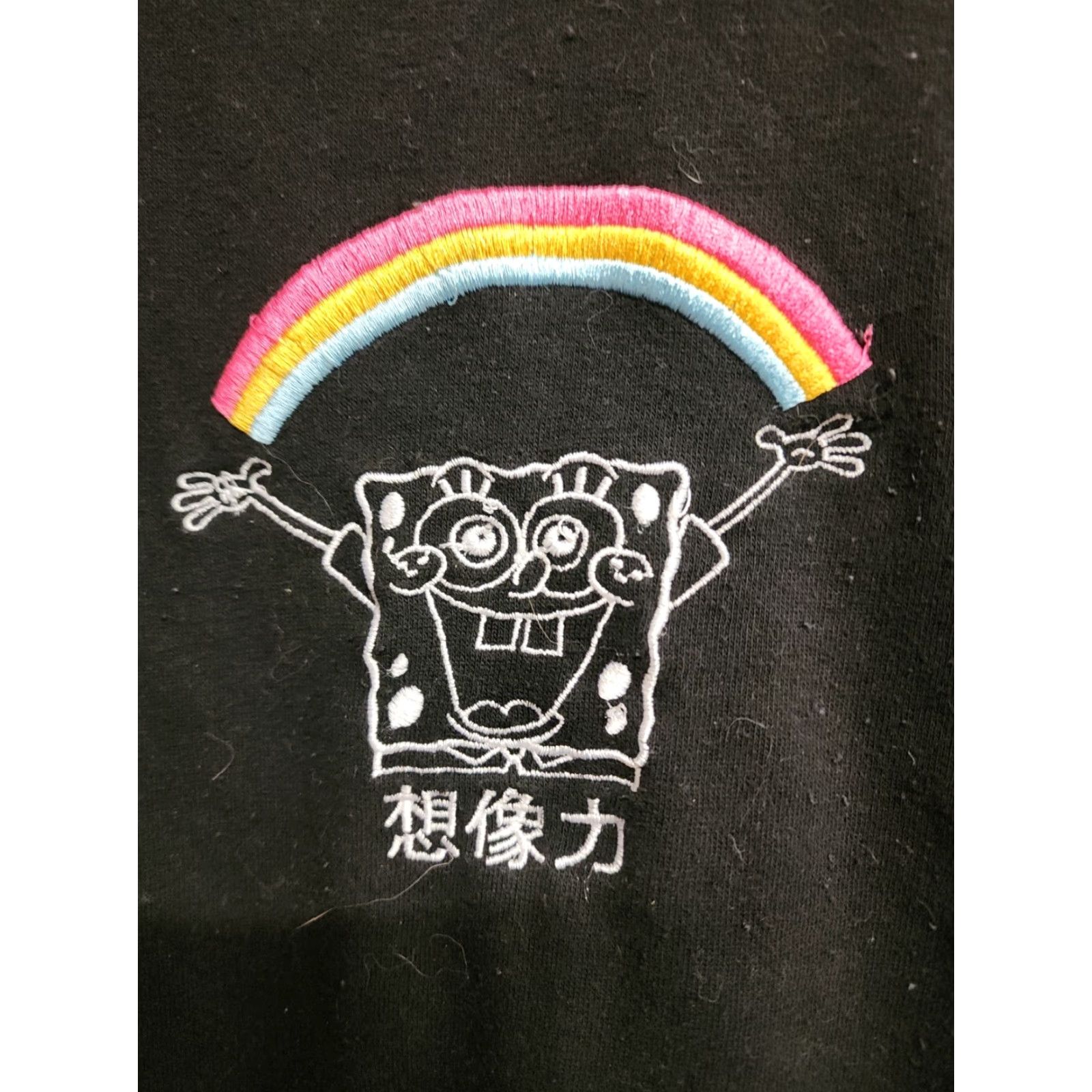 Vintage VINTAGE Box Lunch Womens Black Sponge Bob Embroidered Pullover Crewneck Sweater 2XL Size XXL / US 16-18 / IT 52-54 - 4 Thumbnail