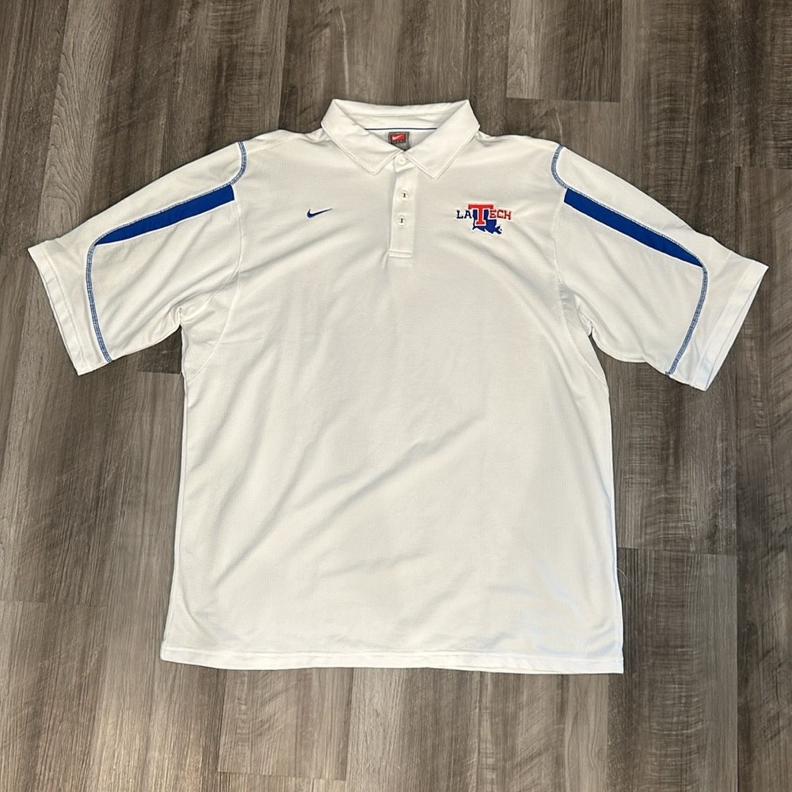 Nike Louisiana Tech Bulldogs Nike Team Fit Dry Polo - 2XL Size US XXL / EU 58 / 5 - 2 Thumbnail