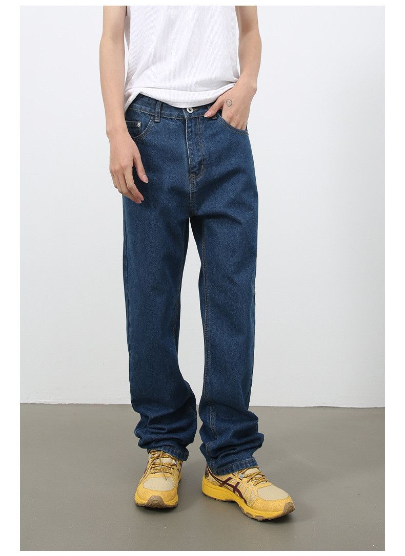 Japanese Brand × Jean Japanese retro straight washed jeans loose straight Size US 32 / EU 48 - 2 Thumbnail