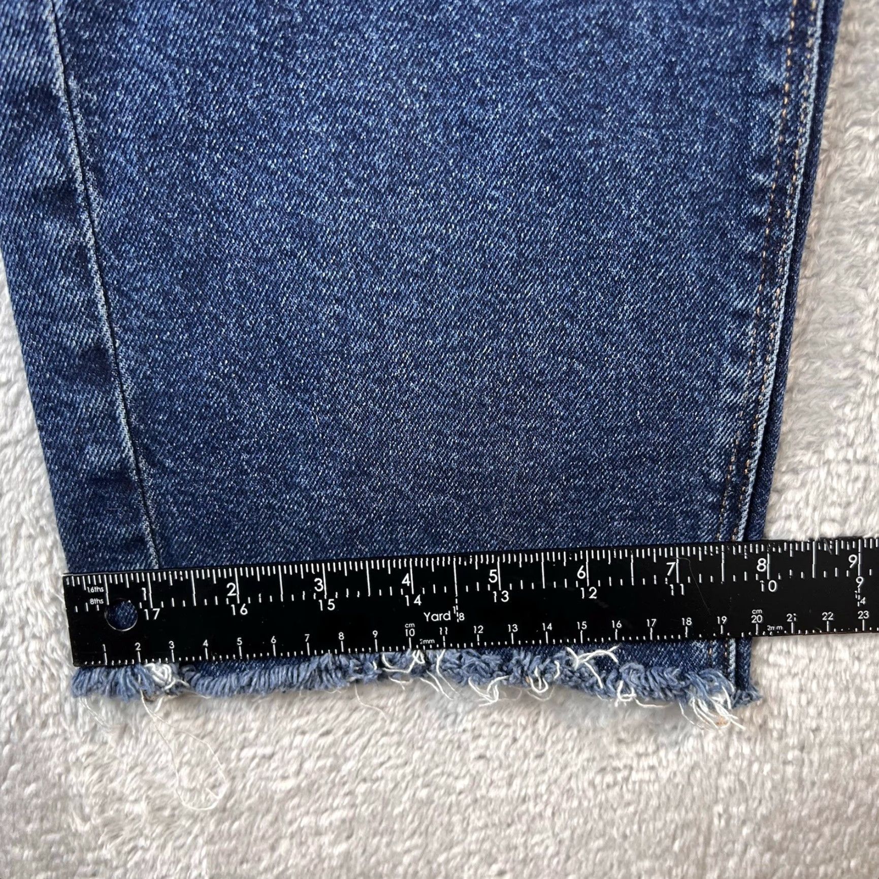 American Eagle Outfitters American Eagle Outfitters Jeans Womens 10 Short Blue Super High Rise Straight Stretch Denim Size 24" / US 00 / IT 34 - 7 Thumbnail