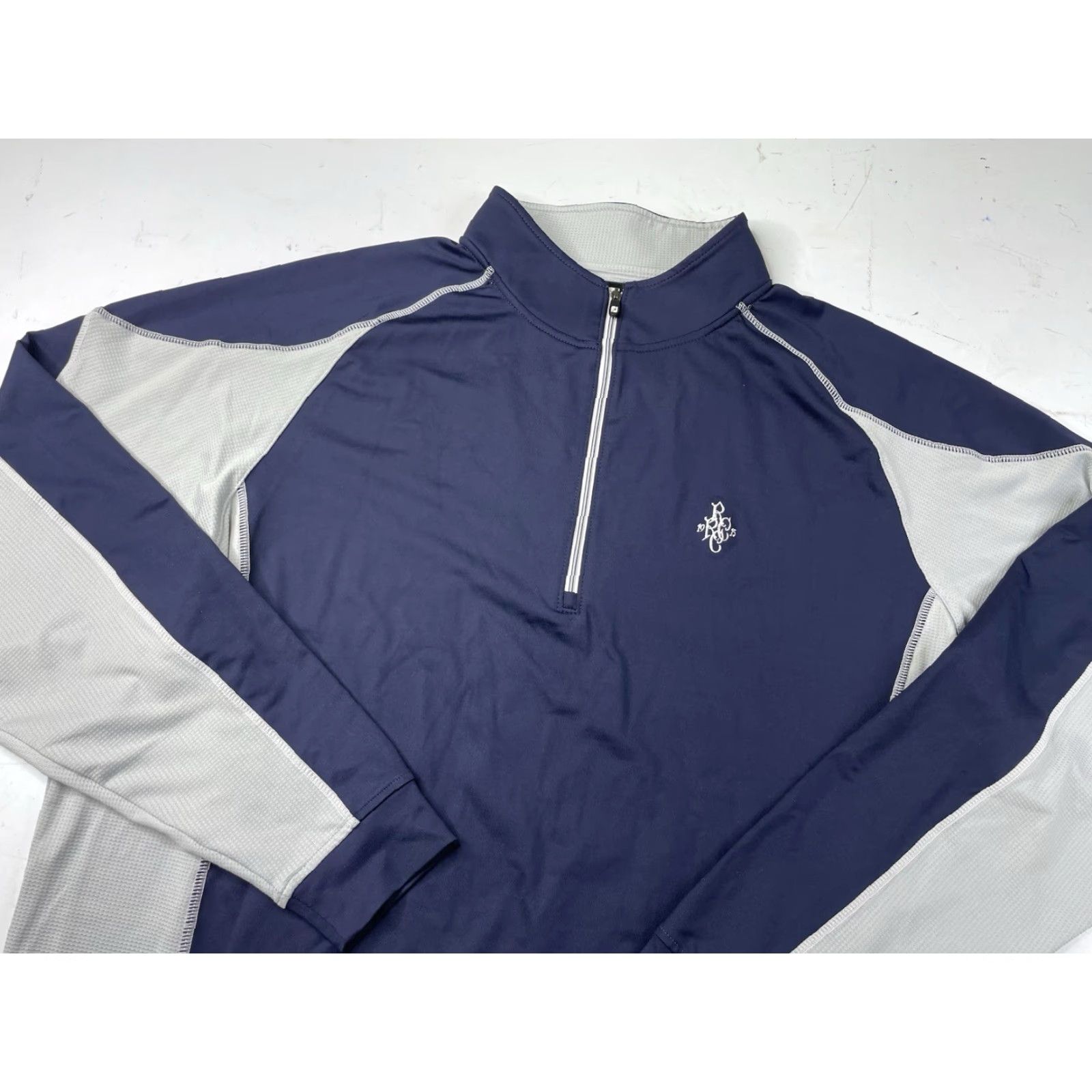 Footjoy FootJoy 1/4 Zip Pullover Golf Mens XL Rockaway River CC Sweatshirt blue Size US XL / EU 56 / 4 - 2 Thumbnail