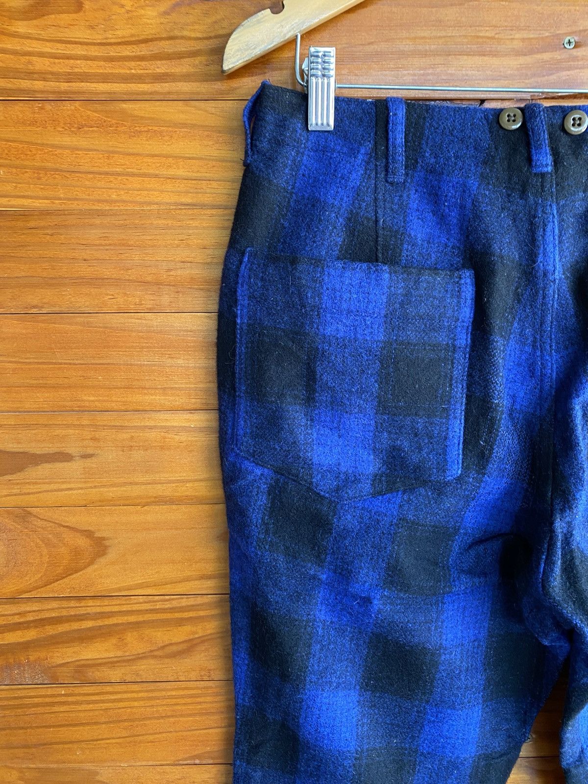 BEAUTY&YOUTH Vintage Japanese Blue Check Wool Jogger Pants Size US 30 / EU 46 - 13 Thumbnail