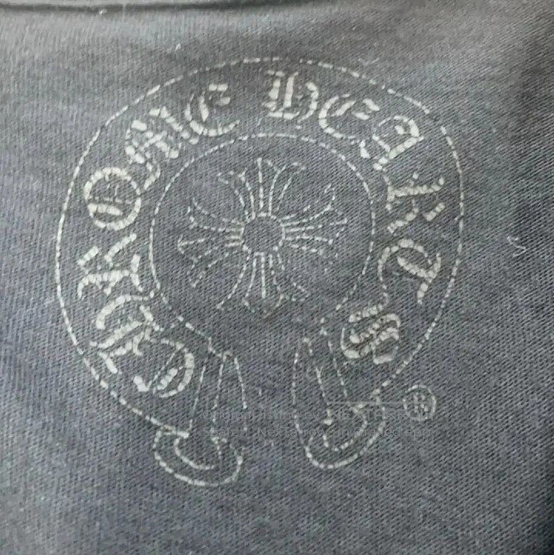 Chrome Hearts Chrome Hearts Gray Cotton V-Neck T-Shirt . Size L / US 10 / IT 46 - 4 Thumbnail