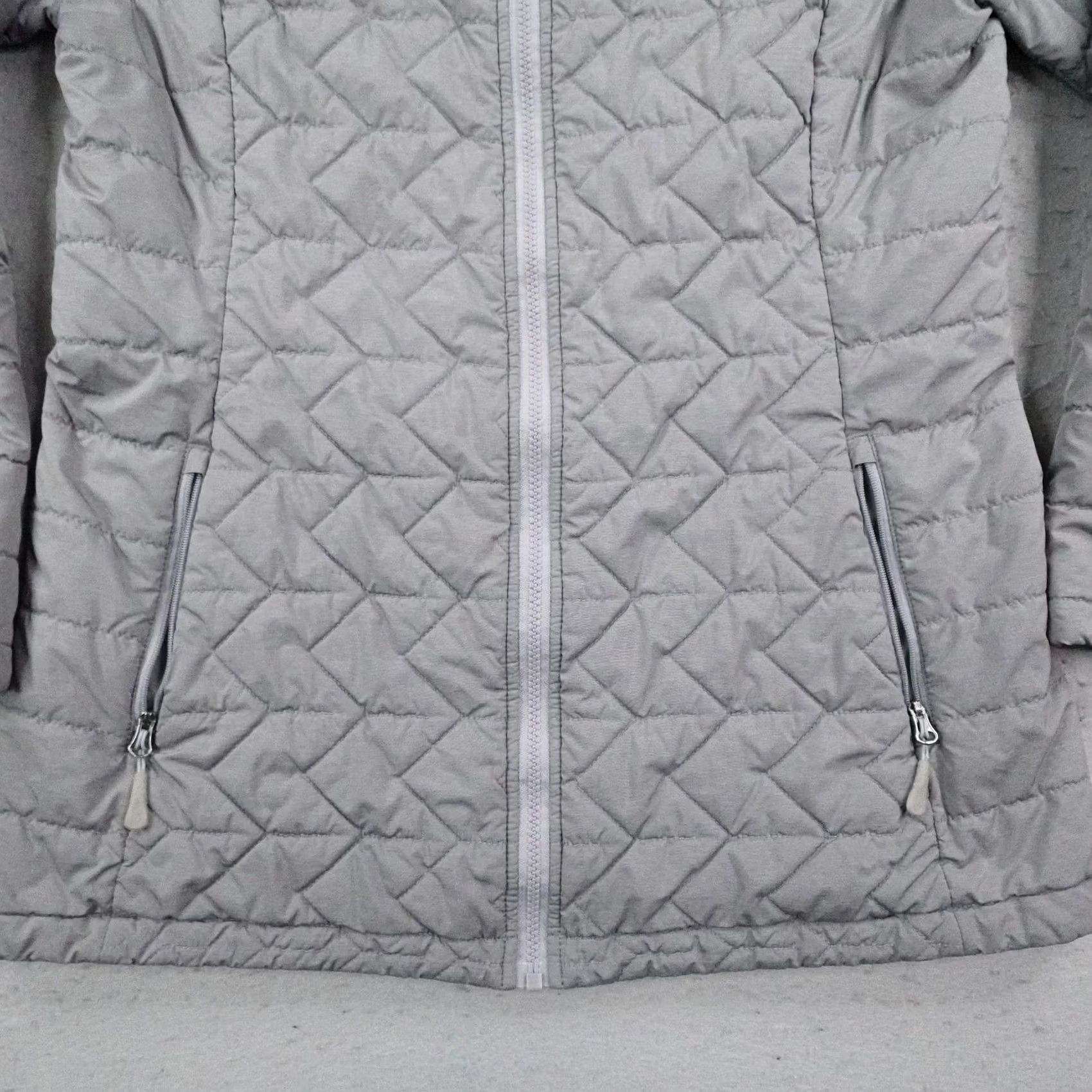 The North Face North Face Womens Large Gray Tamburello Puffer Jacket Insulated Quilted Coat Size L / US 10 / IT 46 - 3 Thumbnail
