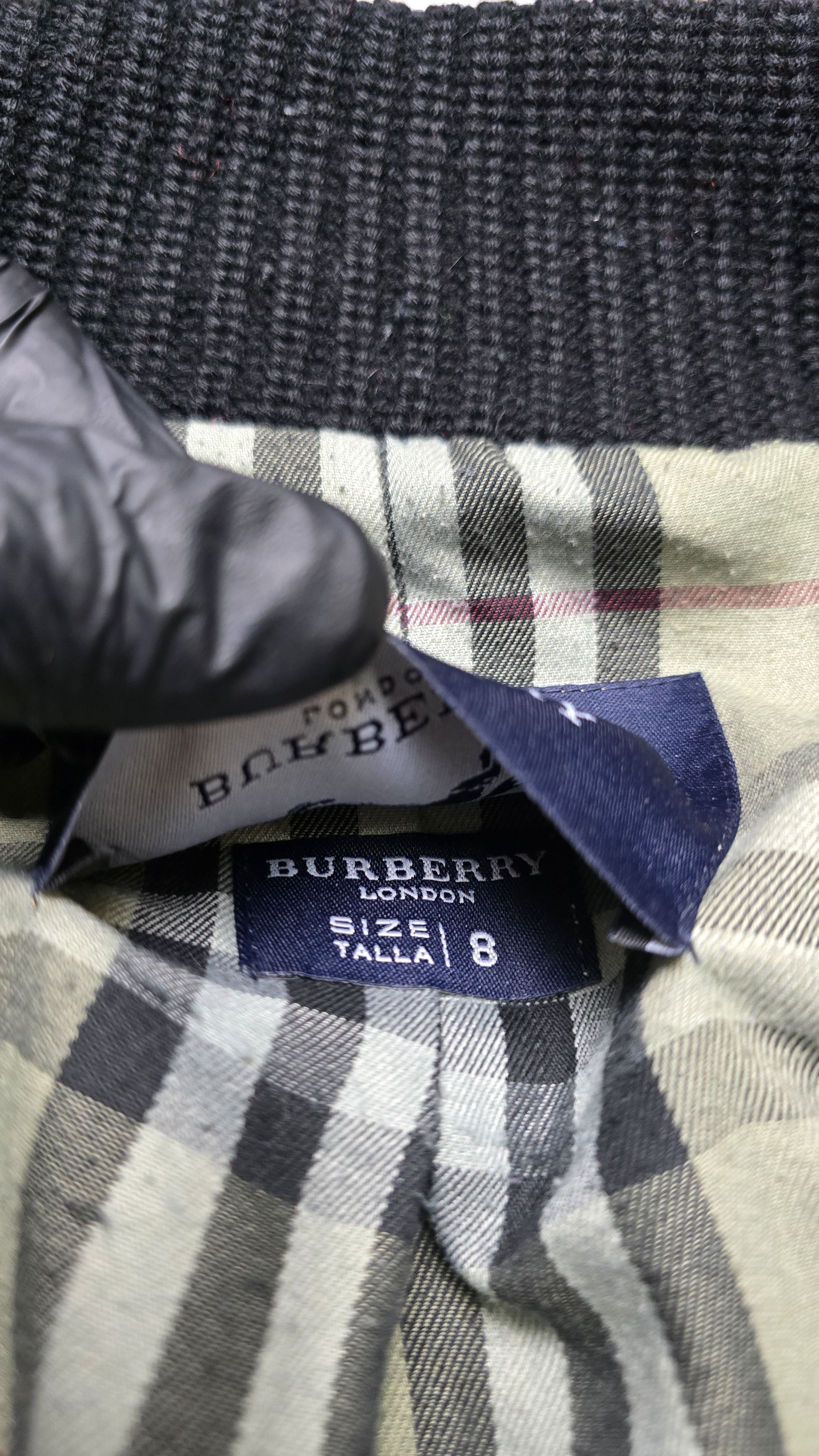 Burberry Sweater Jacket Merino Wool Corduroy Zip Nova Check Lined Size US XL / EU 56 / 4 - 19 Thumbnail