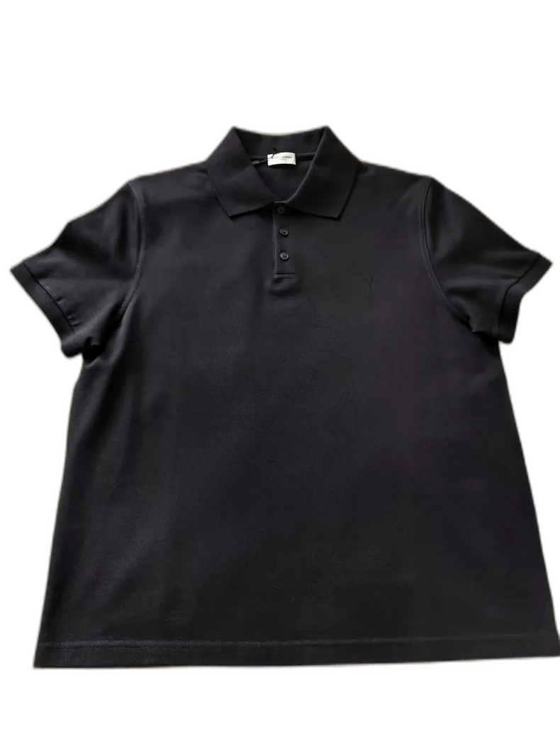 Saint Laurent Paris New Saint Laurent Black Polo Shirt Size L-2506 Size US L / EU 52-54 / 3 - 1 Thumbnail