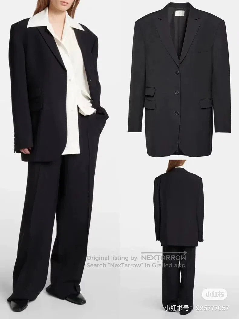 The Row The Row Classic Three-Pocket Black Suit Jacket Size XL / US 12-14 / IT 48-50 - 8 Thumbnail