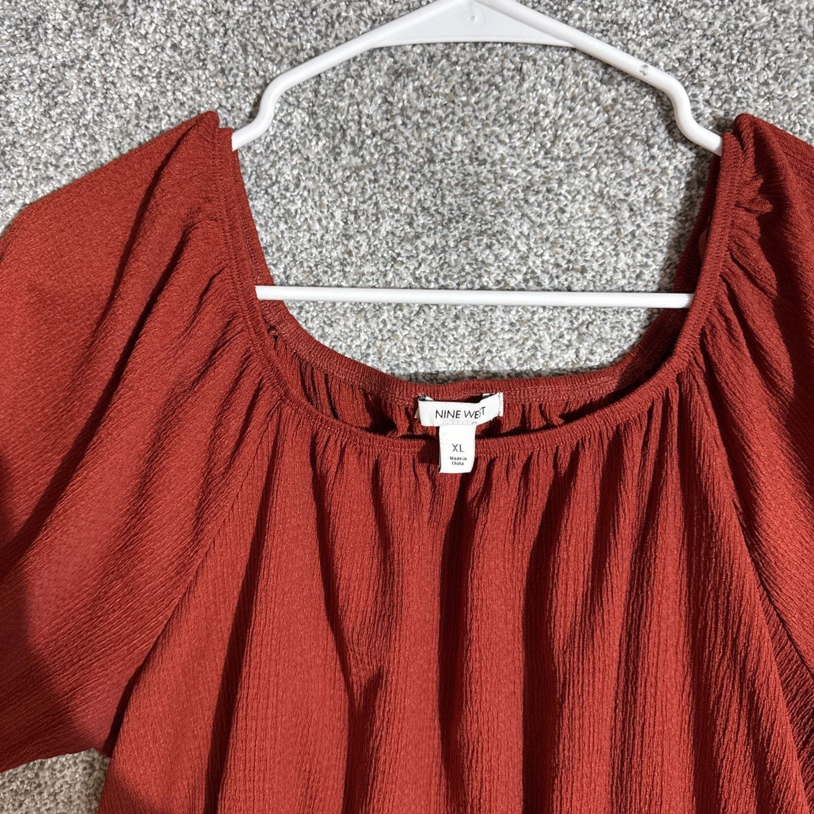Nine West Peplum Top Womens XL Cottagecore Peasant Prairie Boho Y2K Size XL / US 12-14 / IT 48-50 - 5 Thumbnail