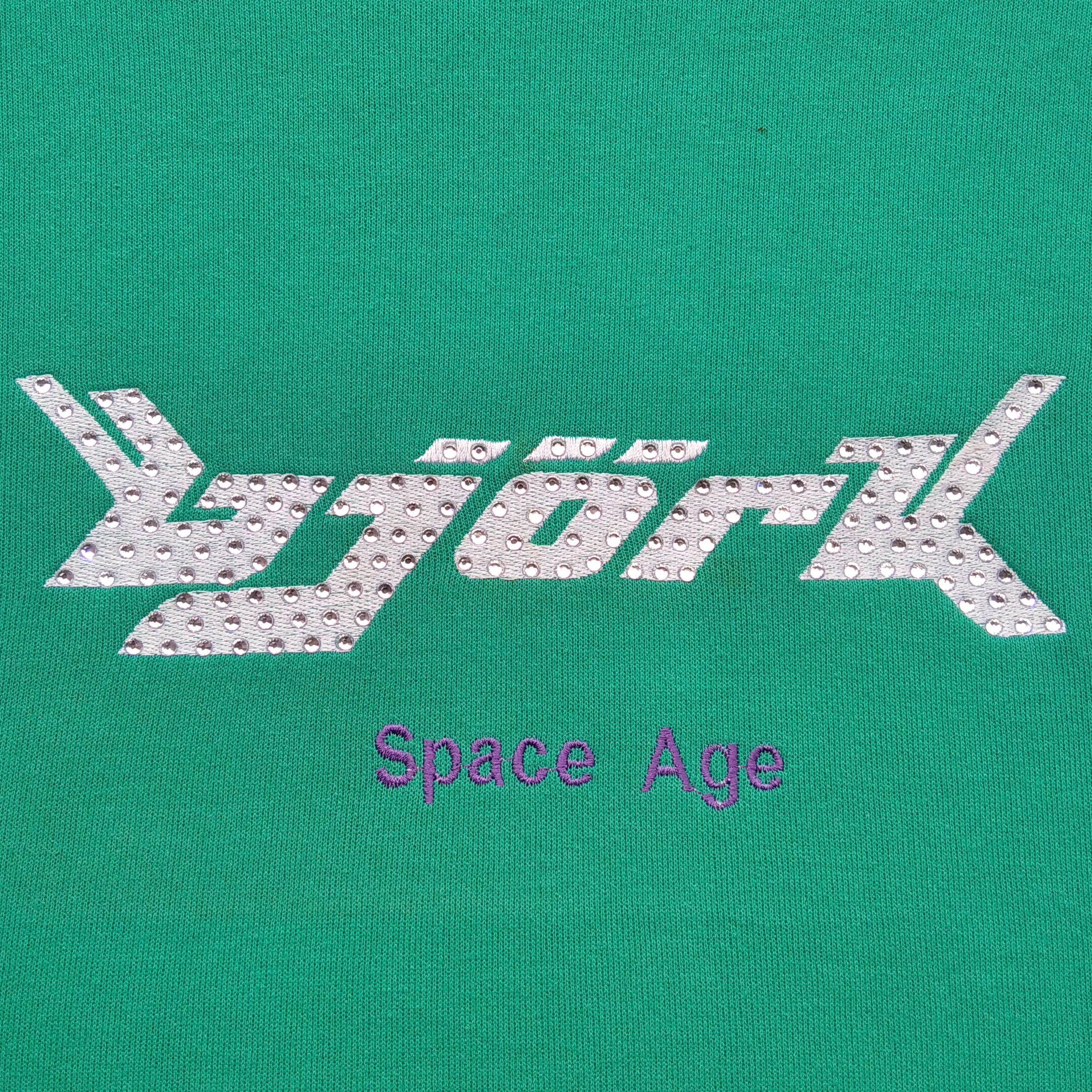 Band Tees Vintage 90's BJORK "Space Age" Custom Rhinestone Crewneck Size US M / EU 48-50 / 2 - 3 Thumbnail