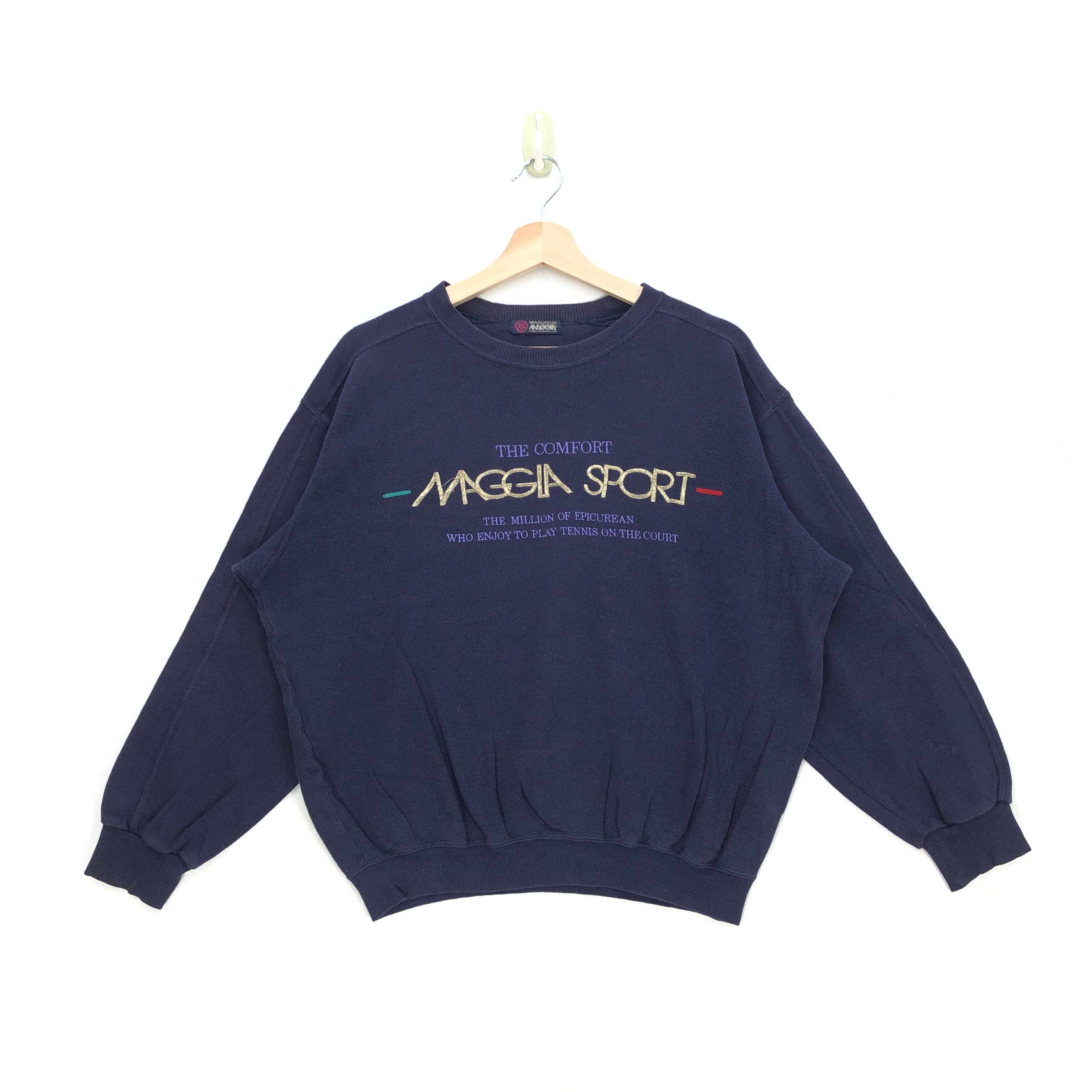Japanese Brand Vintage Maglificio Maggia Sport Sweater Scripts Sweatshirt Size US M / EU 48-50 / 2 - 1 Thumbnail