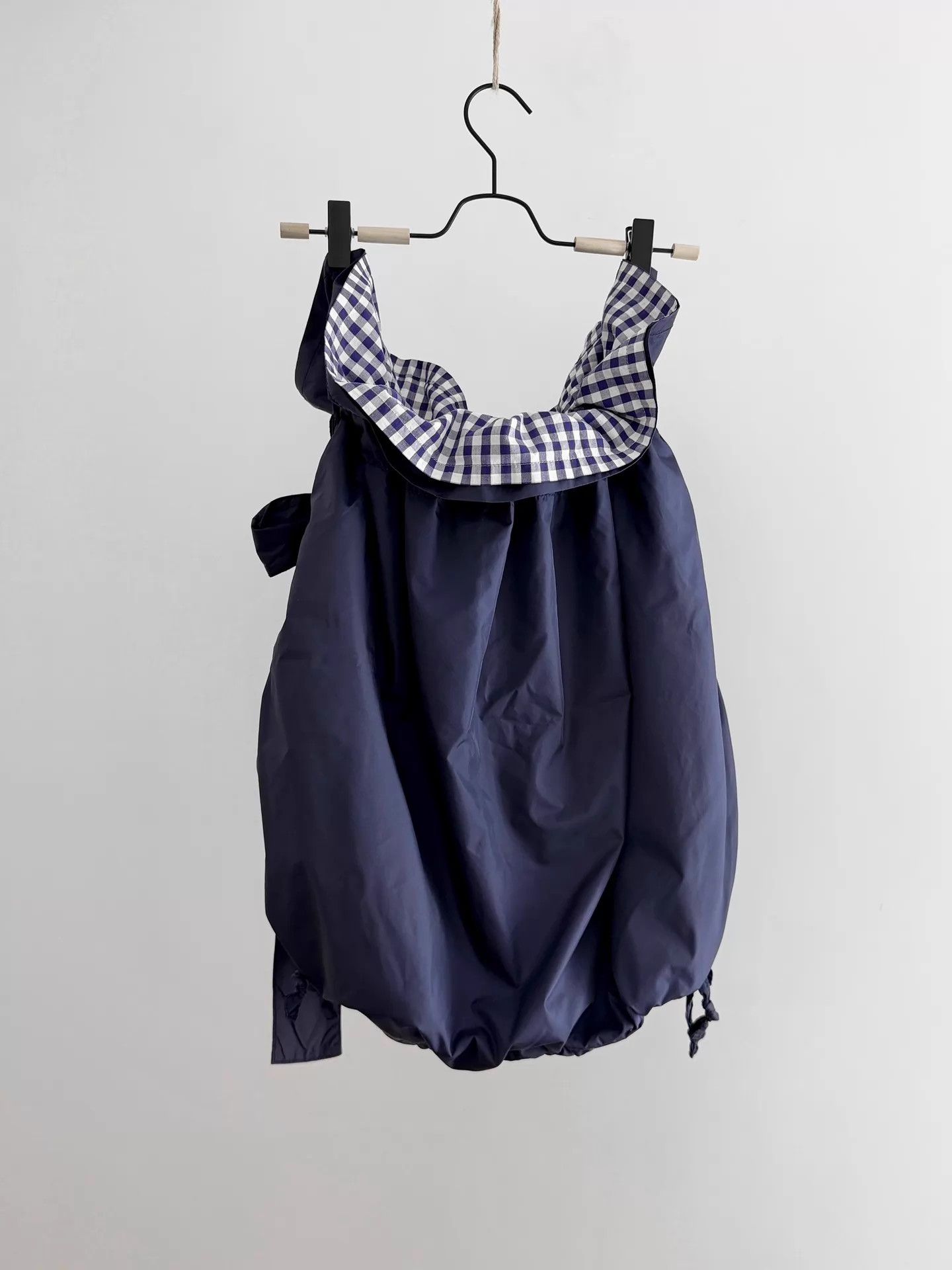 Comme des Garcons CDG Balloon Skirt Cotton-Nylon Drawstring Double Layer Size 27" / US 4 / IT 40 - 2 Thumbnail