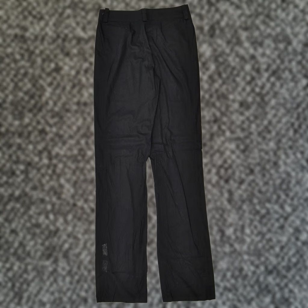 Vintage VINTAGE Womens Flare Chino Trousers W28 L36 Black Designer FX02 Size 28" / US 6 / IT 42 - 1 Thumbnail