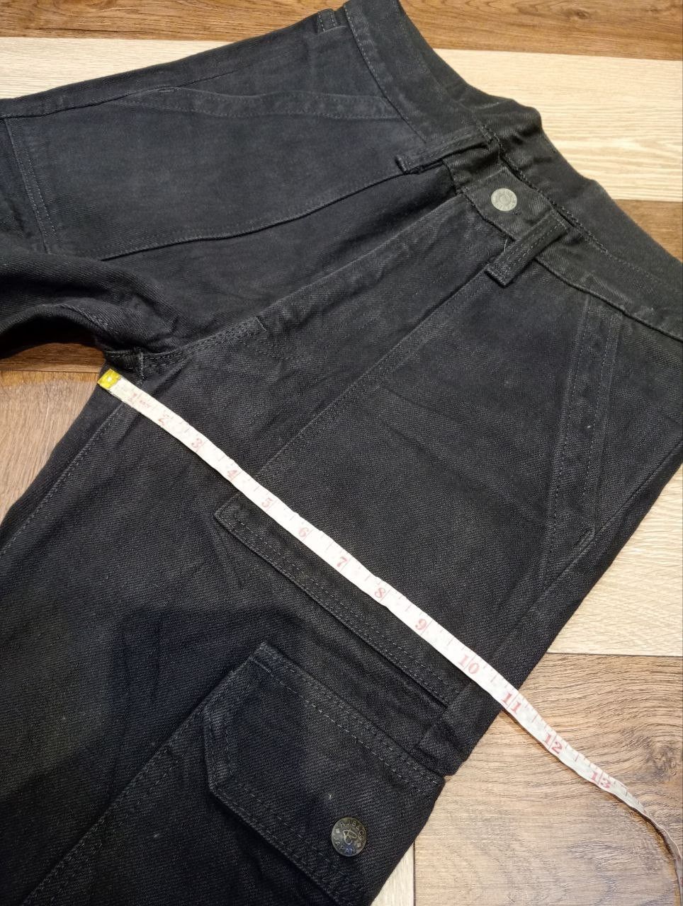 Real Japan Blues R.J.BLUES JAPAN 6 POCKET CARGO SELVEDGE DENIM PANTS Size US 29 - 18 Thumbnail