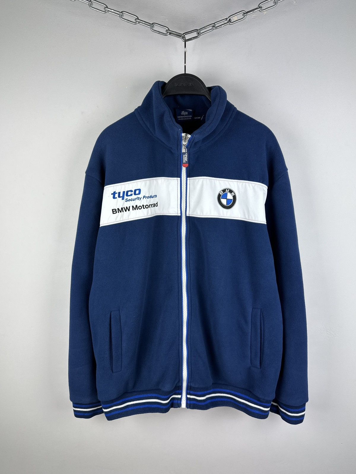 BMW Motorrad Tyco Eddie Stobart Racing Fleece Jacket Size XL