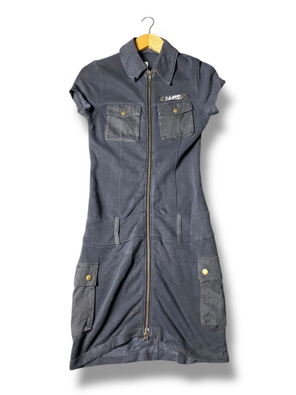 Japanese Brand Love Boat Belted Style Cargo Mini Dress (165) Size XS / US 0-2 / IT 36-38 - 2 Thumbnail