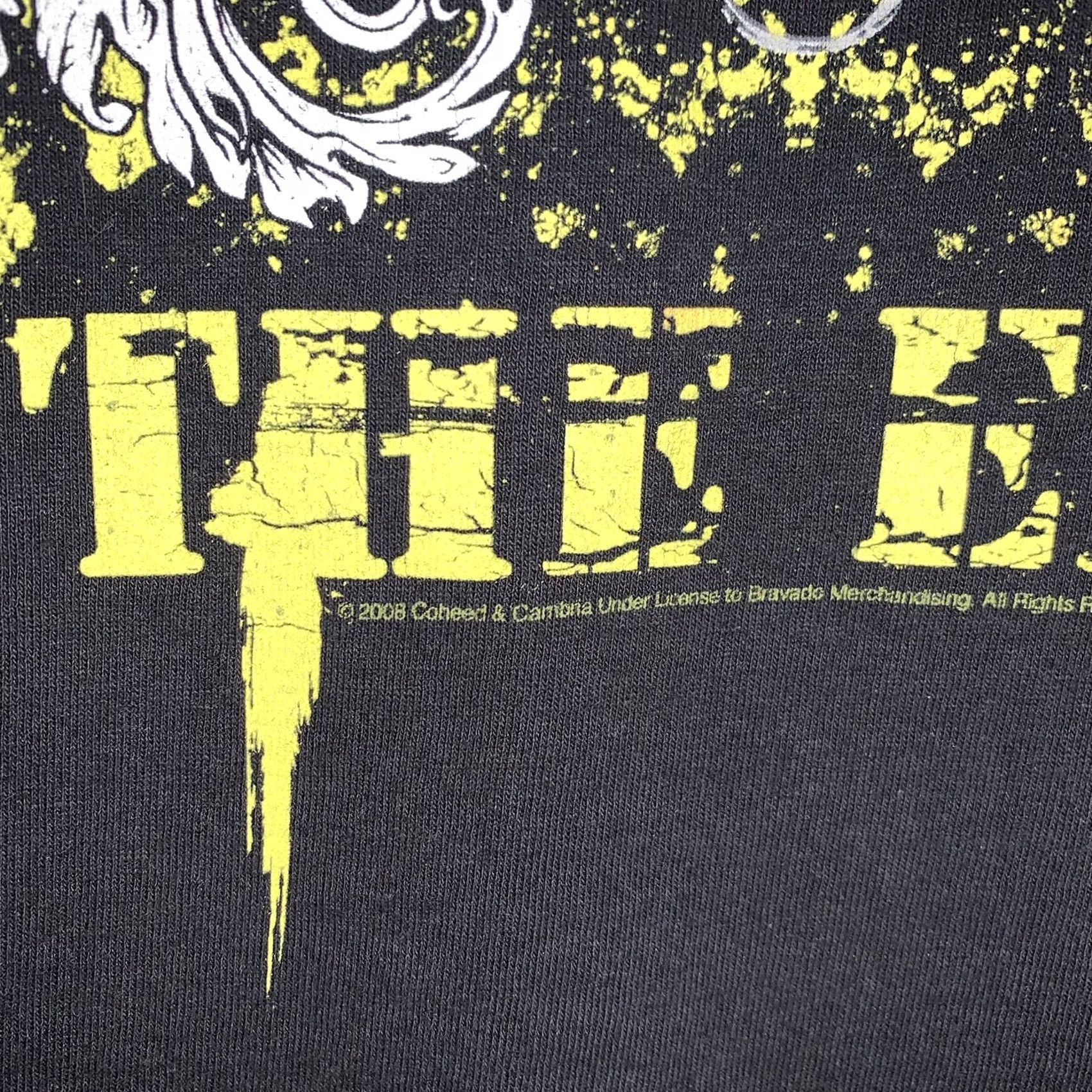 Vintage COheed & Cambria The End 2008 Tee Black T-Shirt Short Sleeve Size S Mens Regular Cotton Logo Graphic Print Crew Neck Vintage: No Size US S / EU 44-46 / 1 - 4 Thumbnail