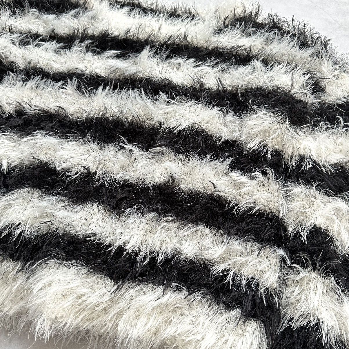 Hysteric Glamour × Undercover Crazy Fuzzy Junya Watanabe Style Striped Mohair Knit Sweater Size US XS / EU 42 / 0 - 7 Thumbnail