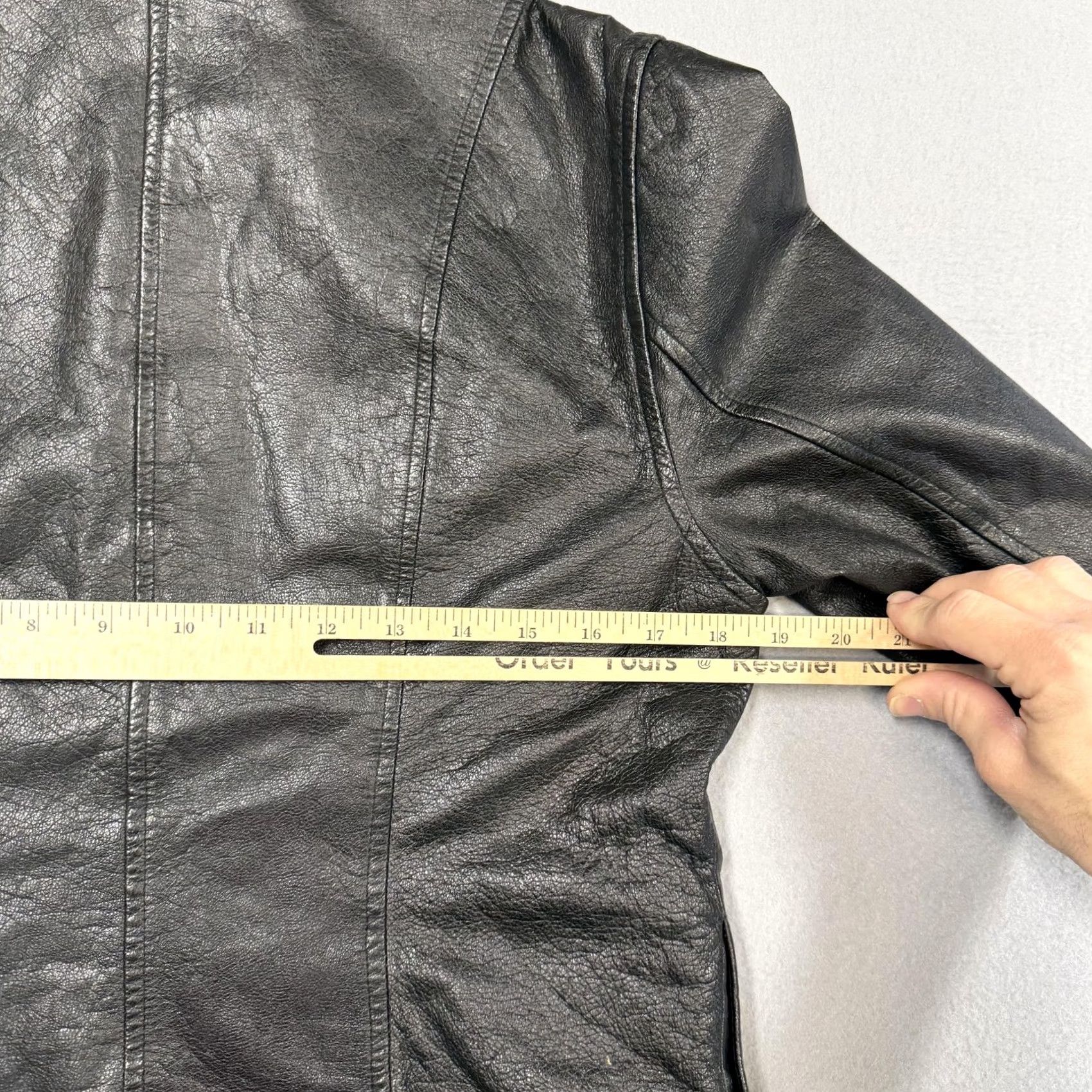 J.Crew J.Crew Jacket Womens Medium Black Leather Full Zip Collared Short Lined Size 32" / US 10 / IT 46 - 7 Thumbnail