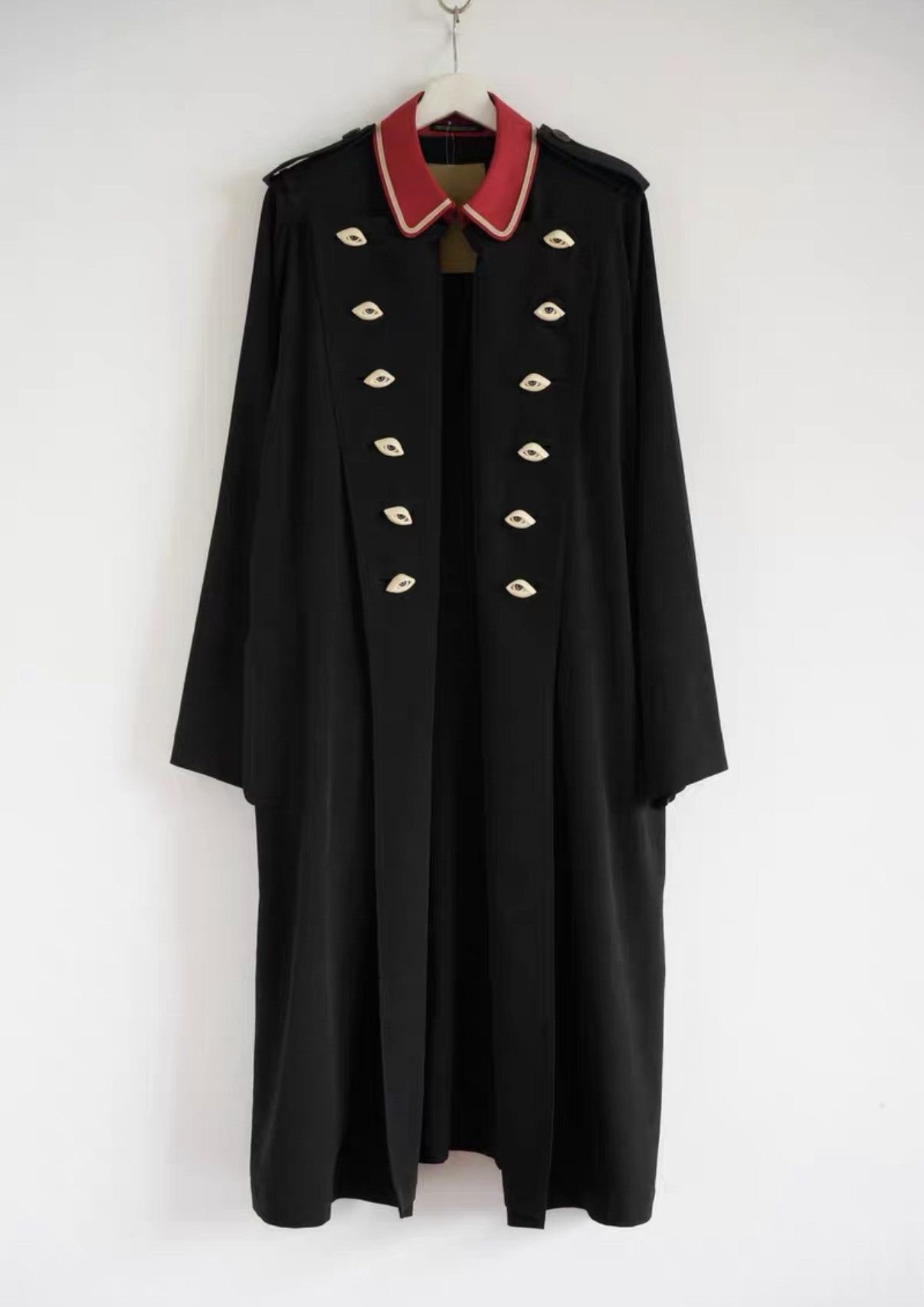 Yohji Yamamoto Yohji Yamamoto 21ss Eyeball Red Collar Napoleon Coat K4 Size US M / EU 48-50 / 2 - 1 Thumbnail