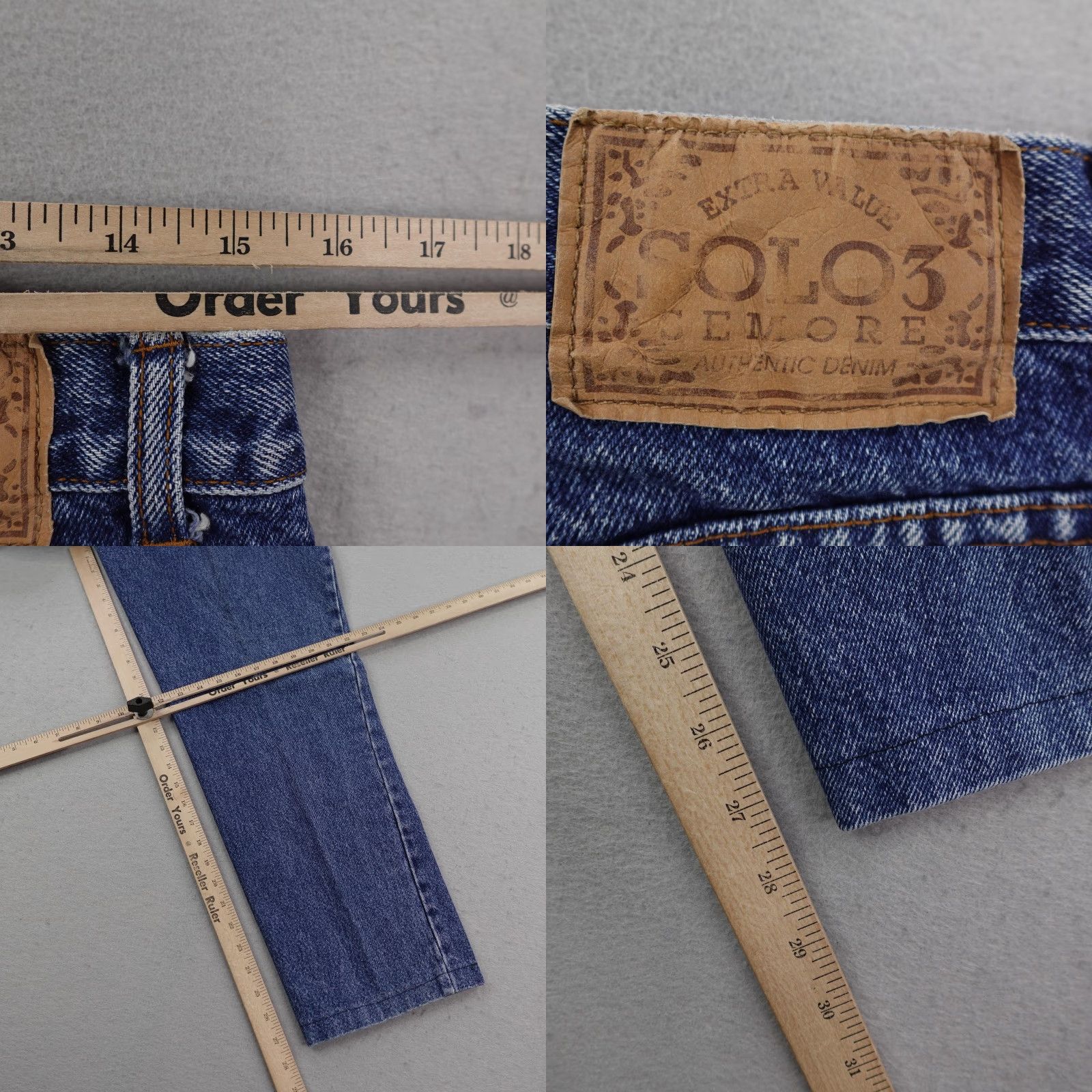 Vintage VINTAGE Solo Semore Jeans Men 34x32 Denim Blue Straight Regular Fit Skater Y2K Mens Size US 34 / EU 50 - 8 Thumbnail