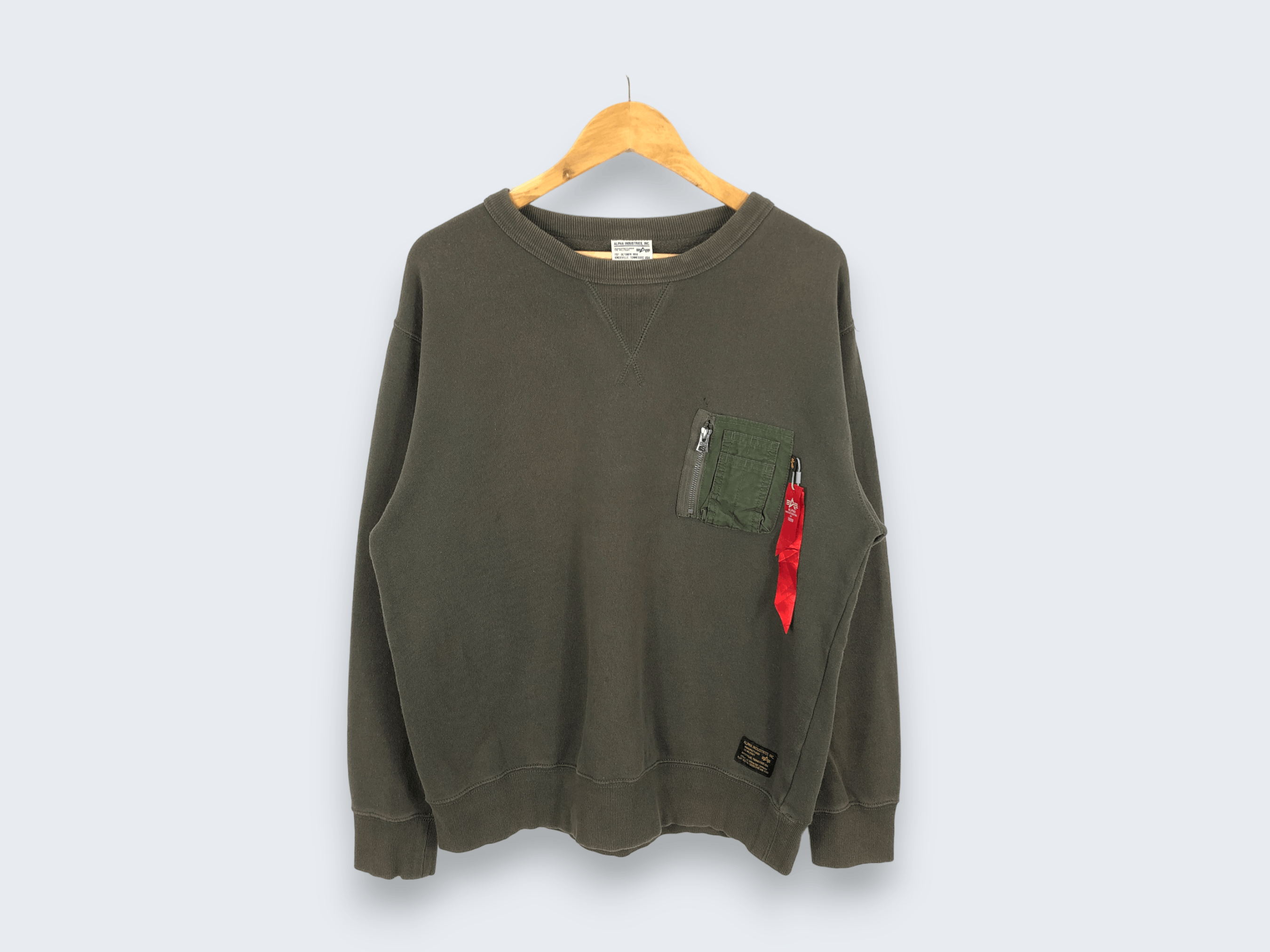 Alpha Industries × Vintage Vintage Alpha Industries Tactical Sweatshirt Size US L / EU 52-54 / 3 - 1 Thumbnail