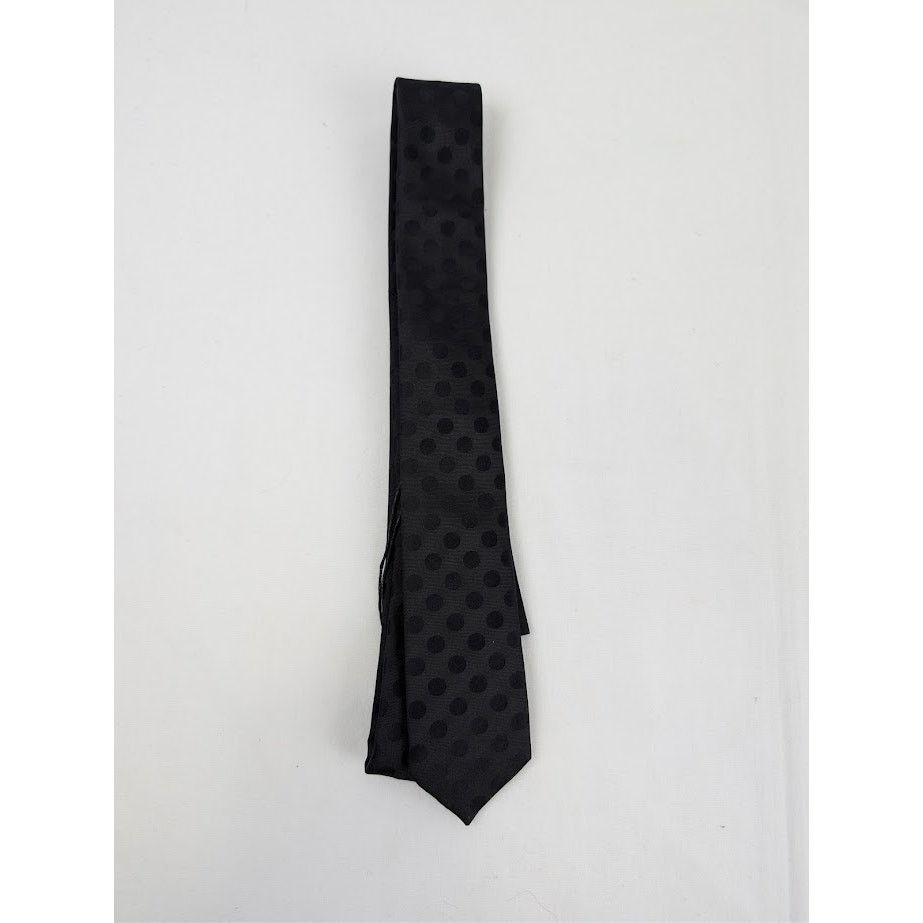 Saint Laurent Paris Saint Laurent black leather tie Hedi Slimane
