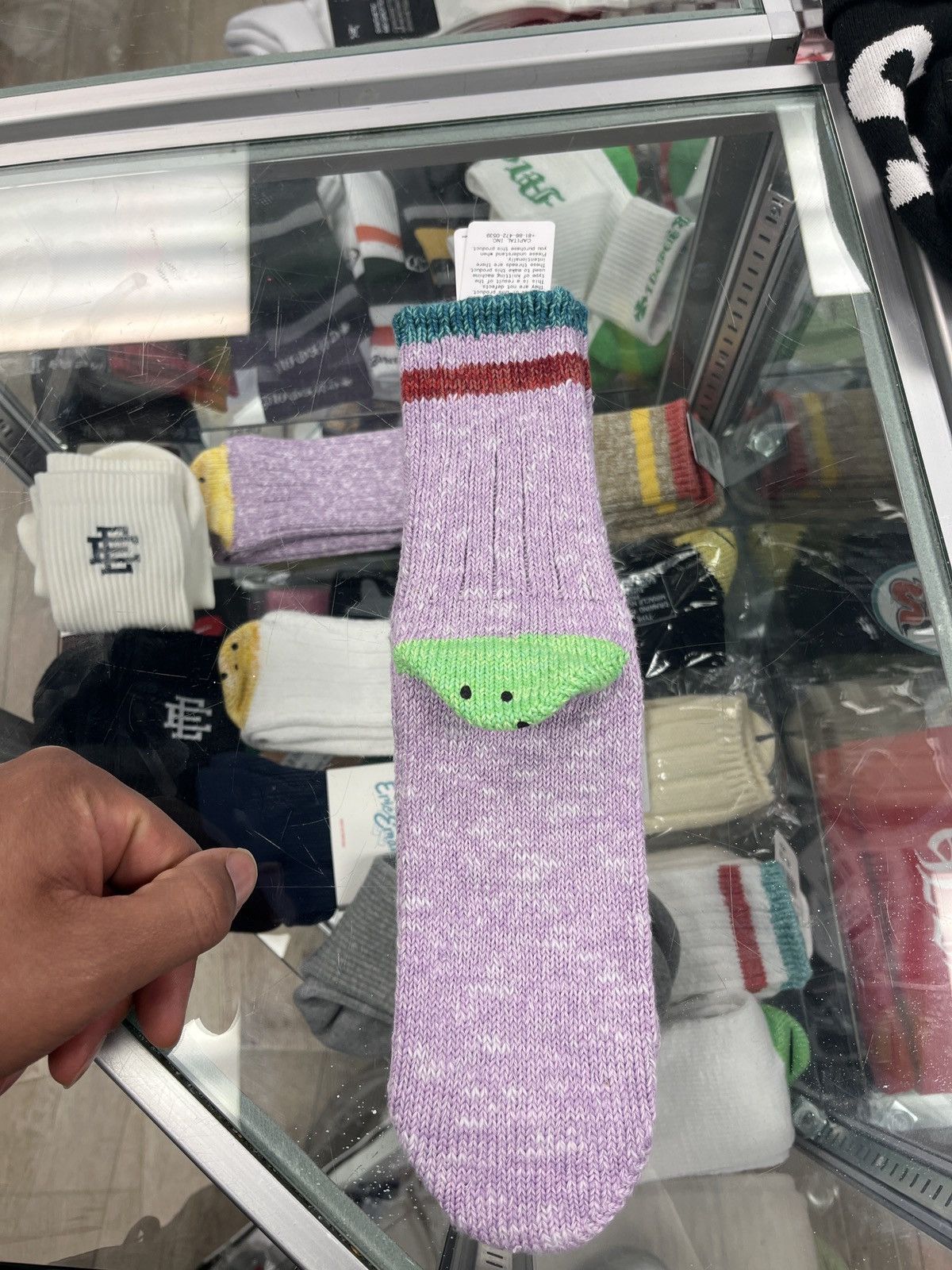 Kapital Kapital smiley sock multi color Size ONE SIZE - 1 Thumbnail