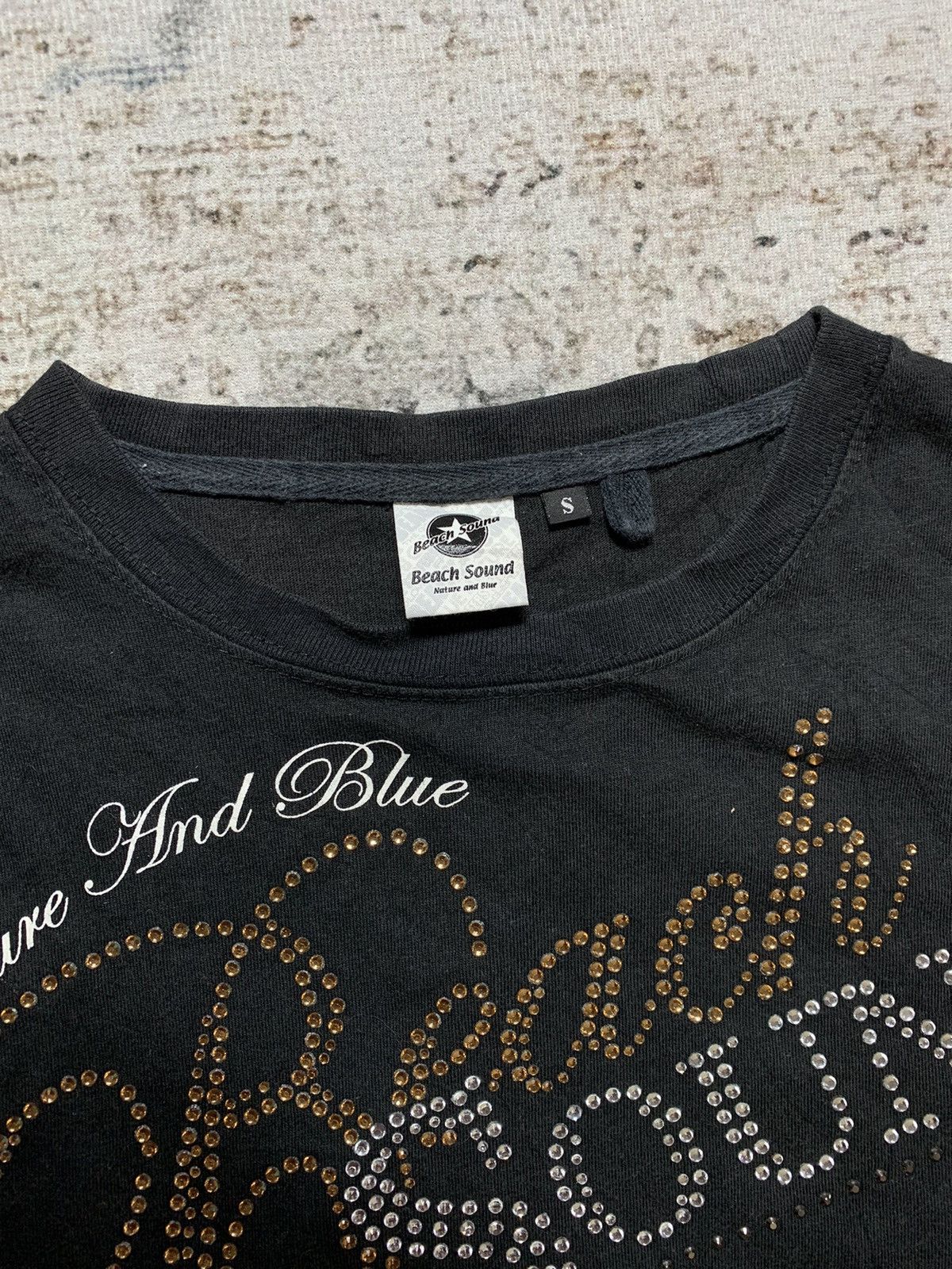 Undefined Japan Beach Sound Glitter Poem Longsleeve