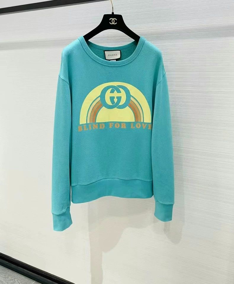 Gucci Gucci Lake blue logo sweatshirt 2501-Nextarrow Size US XS / EU 42 / 0 - 1 Thumbnail