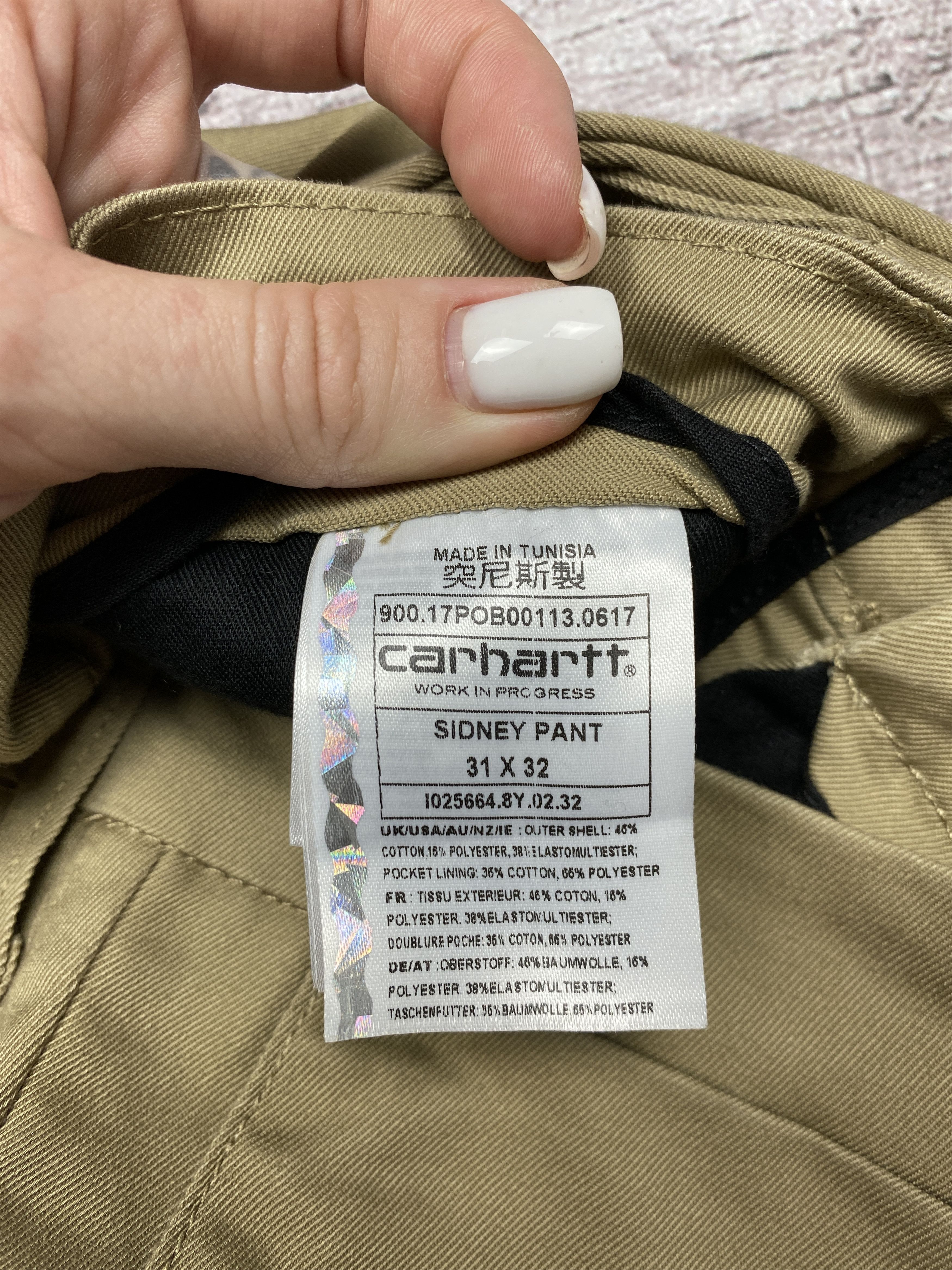 Carhartt Wip × Vintage Carhartt Wip Vintage Mens Sidney Chino Pants Size US 31 - 9 Thumbnail