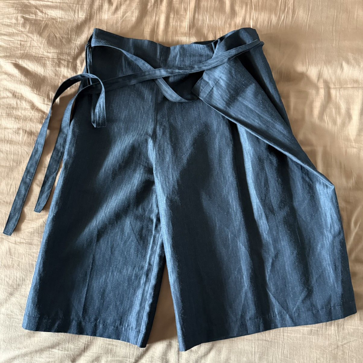Junya Watanabe Cropped Wrap Wool-Ramie Pants Junya Watanabe Man CdG SS/22 Size US 30 / EU 46 - 3 Thumbnail