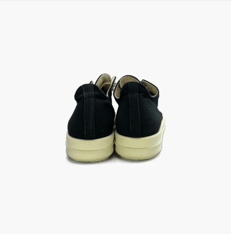 Rick Owens Drkshdw Rick Owens DRKSHDW SS22 Black Low Canvas Sneakers Size 35 Size US 4 / IT 34 - 10 Thumbnail